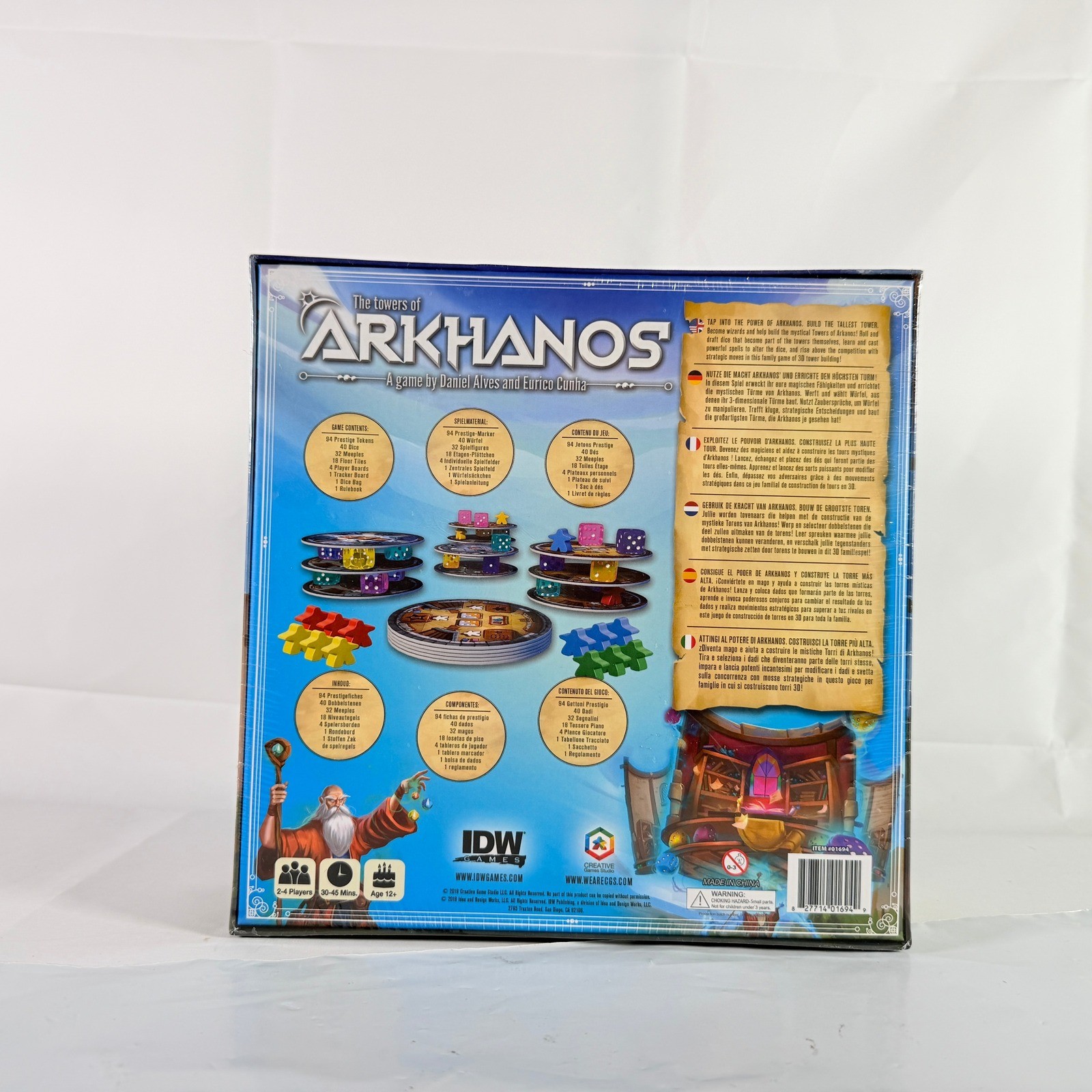 The Towers of Arkhanos Board Game IDW New Sealed DAMAGED BOX