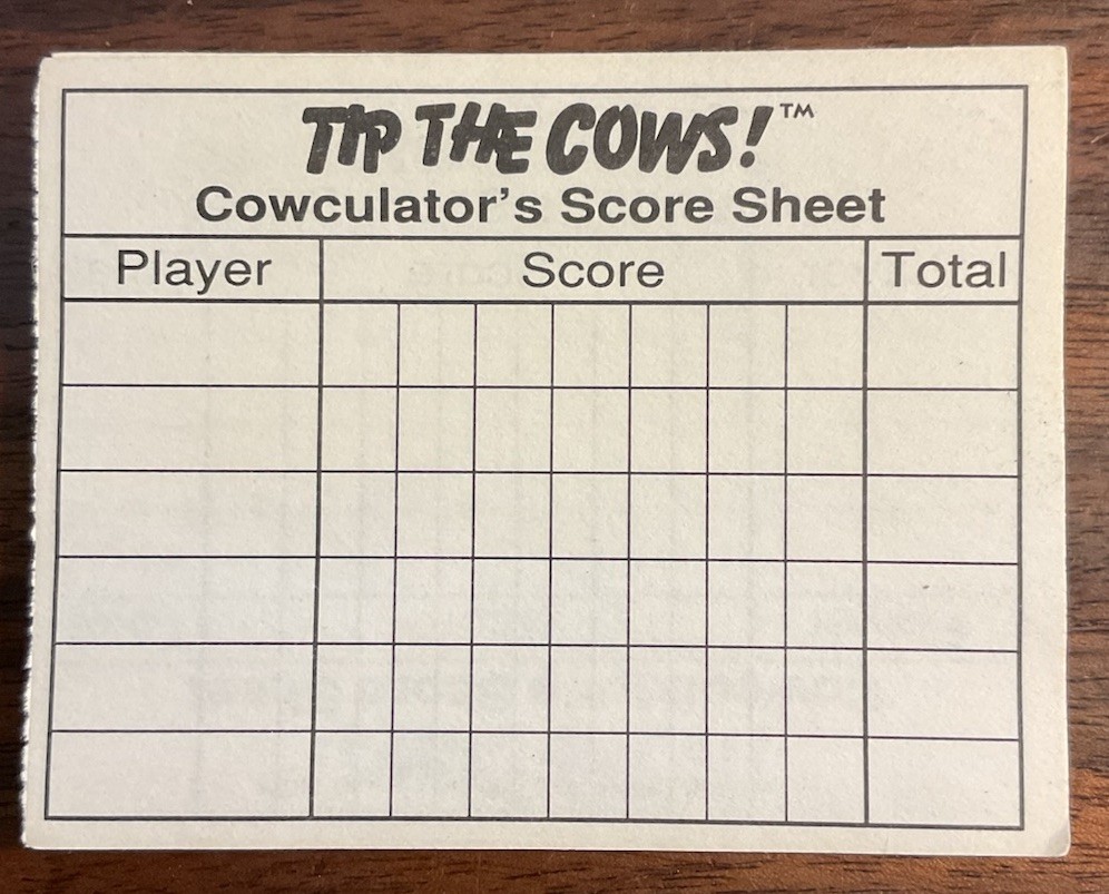 ⭐️Tip The Cows! The Game That’s Udder Madness 1992 Vintage Rare Cow Decipher Inc