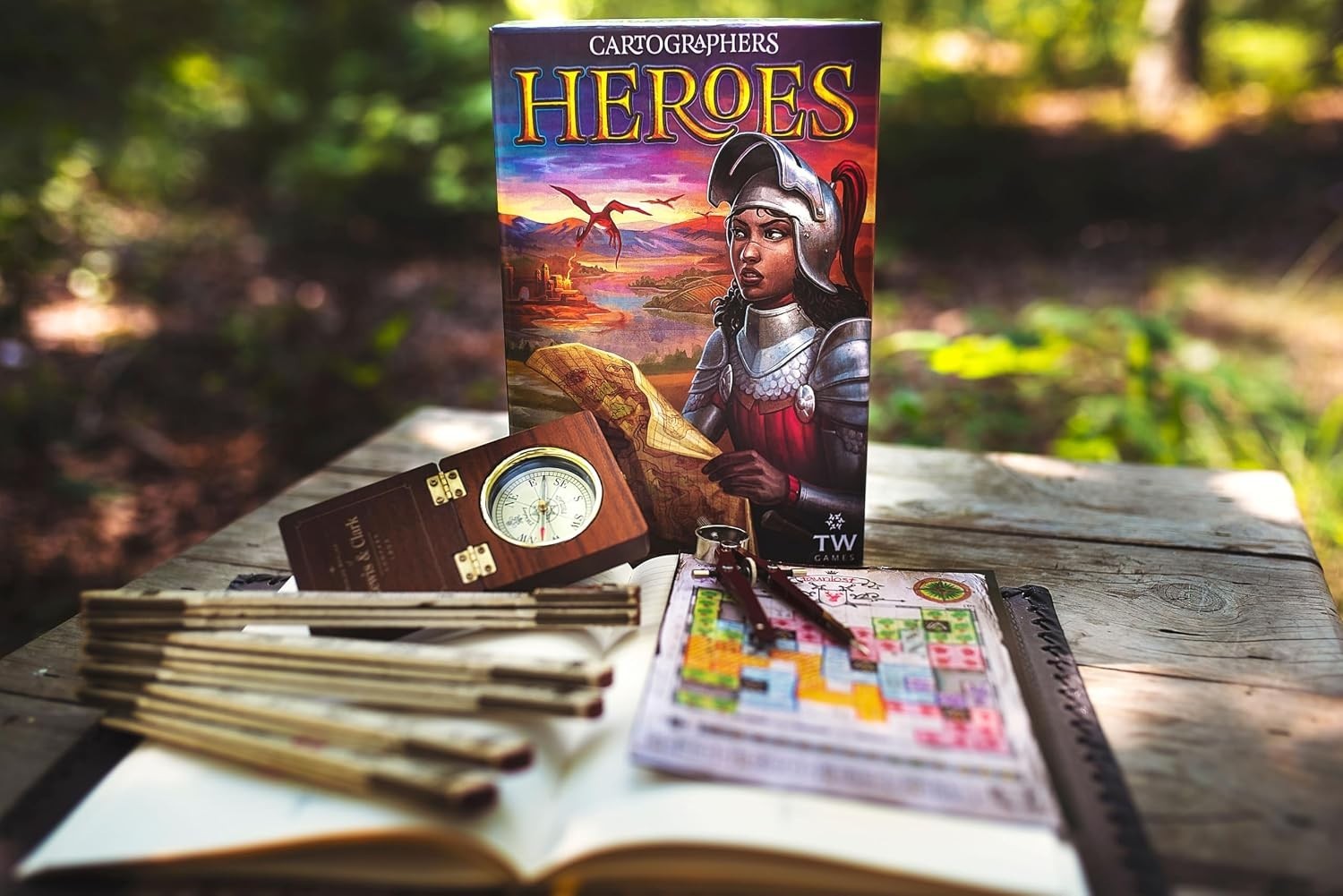 Cartographers Heroes: Map Drawing Board Game for 1-100 Players