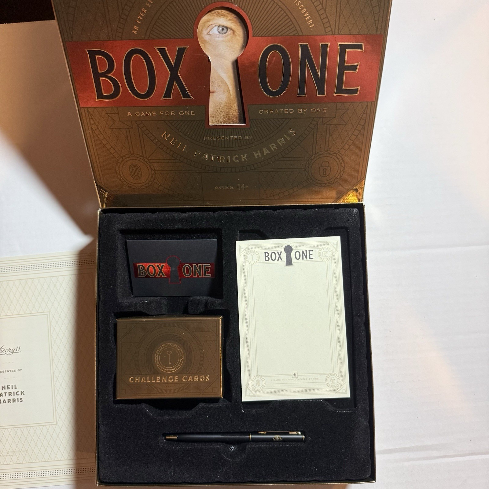 Theory11 Box One Single Player Card Game Trivia Puzzles & Codes Ages 14+