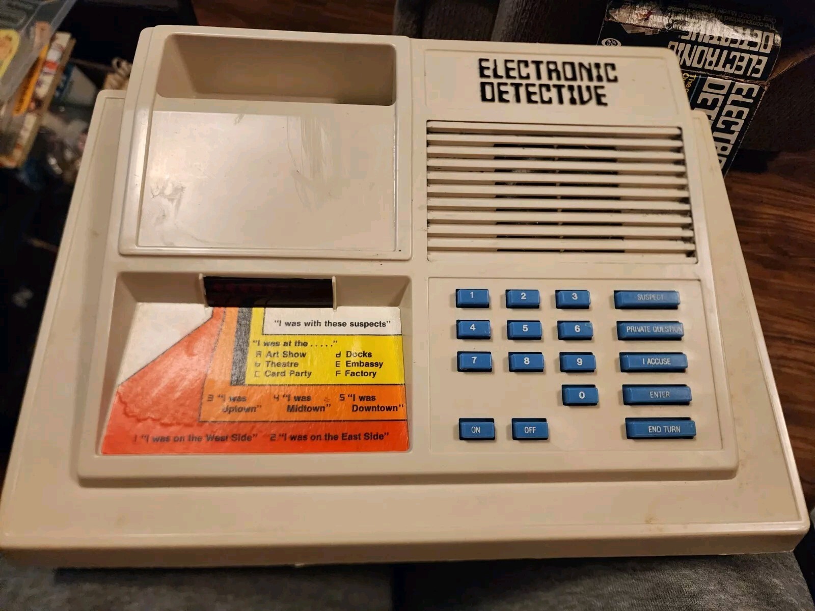 Vintage Electronic Detective Game Don Adams Crime Mystery Ideal Toy Corp. 1979