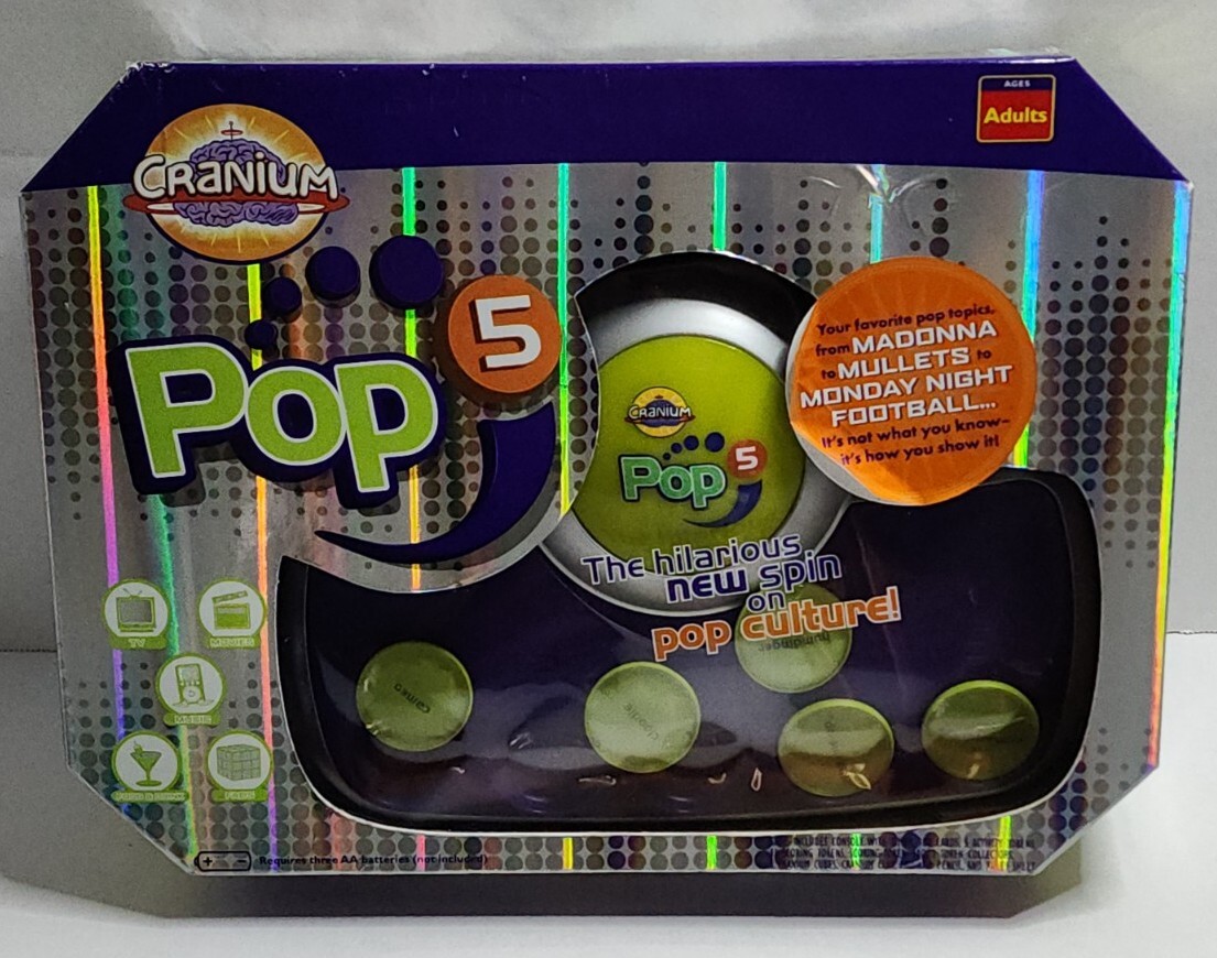 CRANIUM POP 5 ADULT POP CULTURE TRIVIA CONSOLE BOARD GAME BRAND NEW