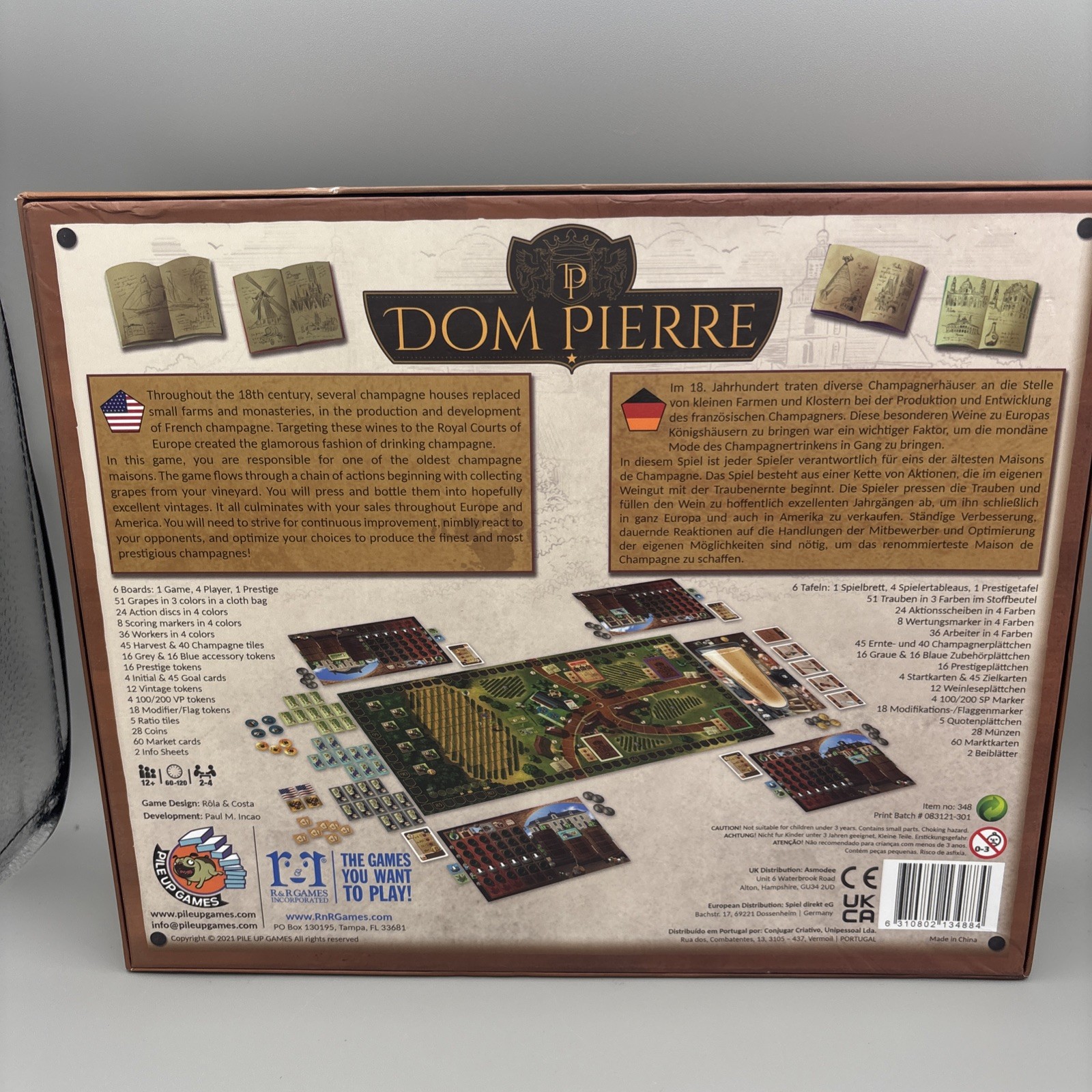 R &R Games Dom Pierre Board Game New