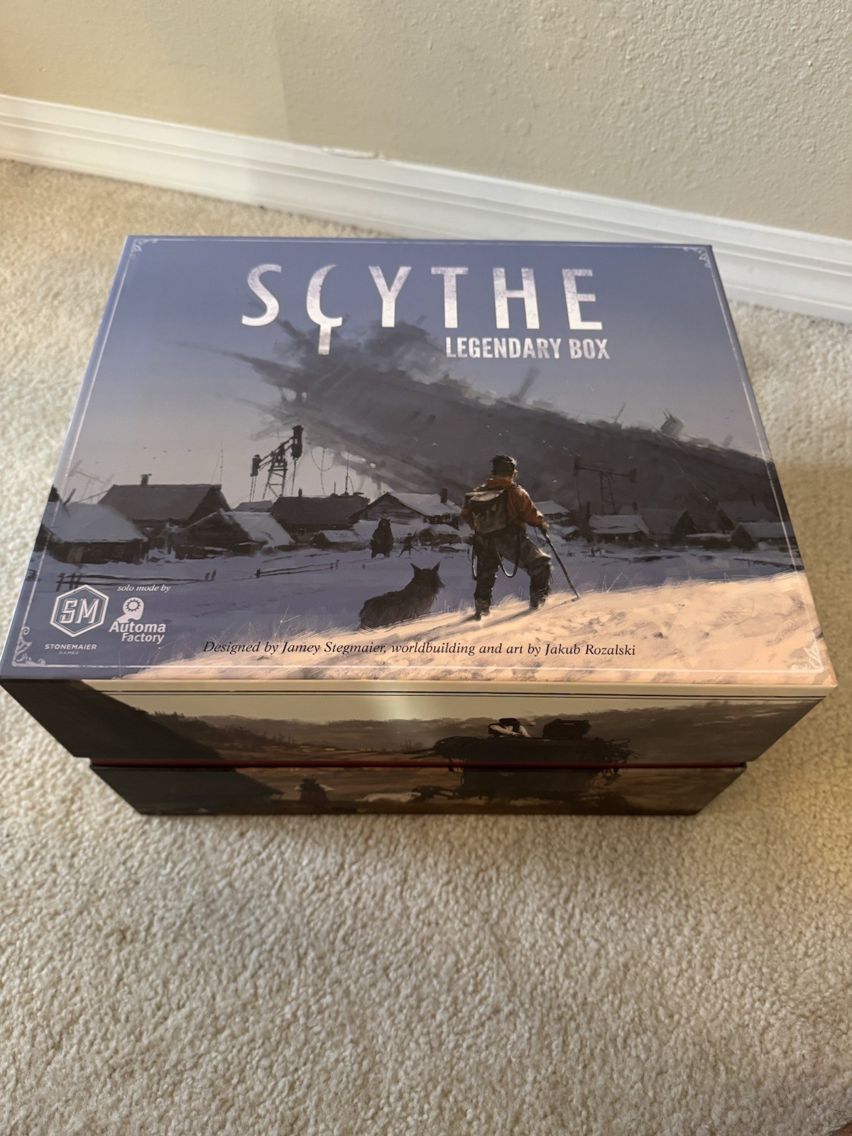 Stonemaier Games Scythe – Complete with All Expansions in Legendary Box METAL