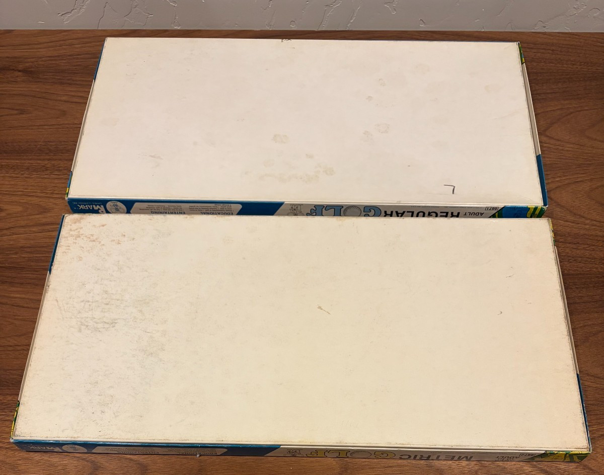 2 Vintage 1978 GOLF Board Game LOT Metric & Regular Golf by RMark Games Complete