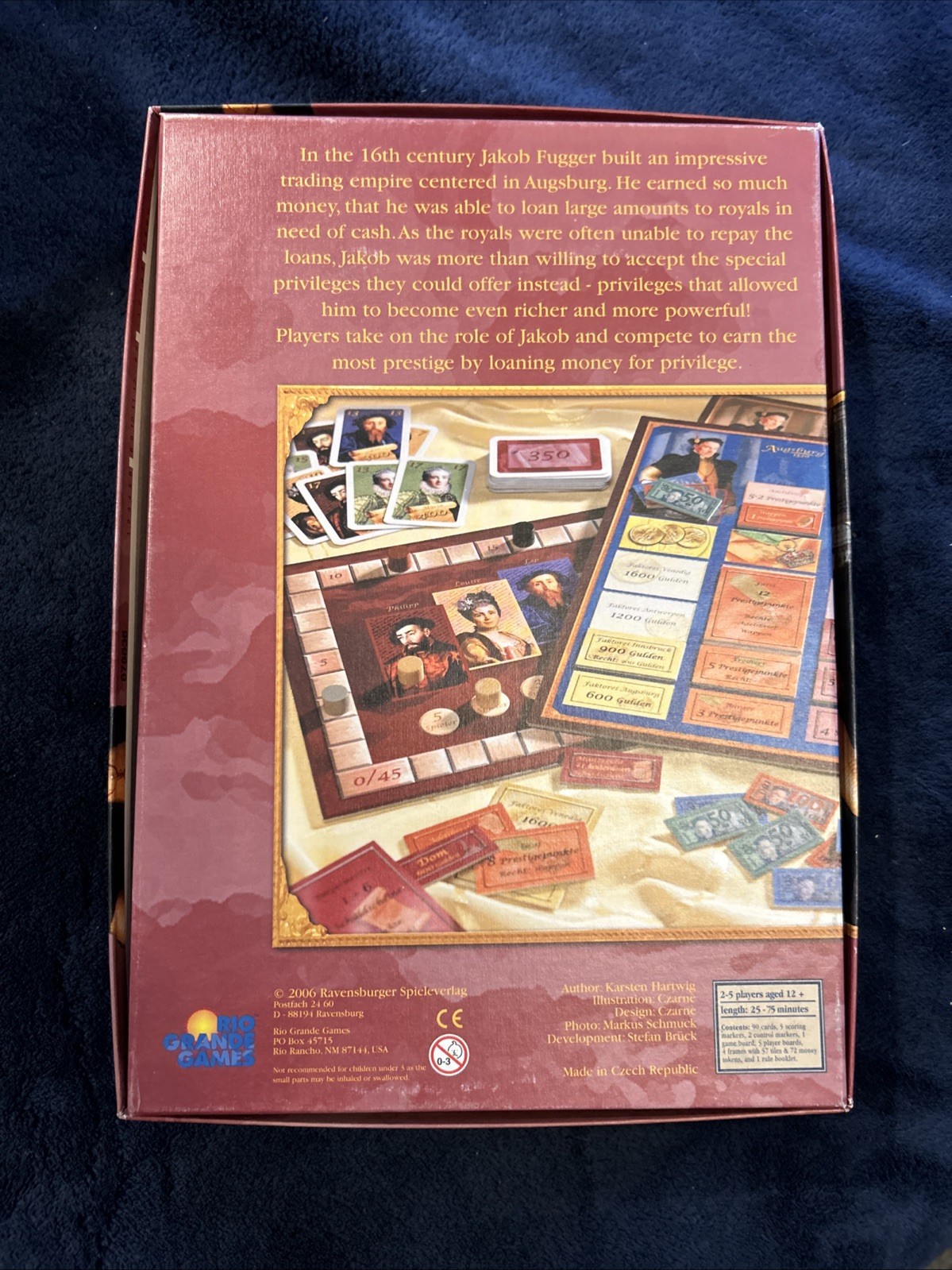Rio Grande Games Augsburg 1520: Unpunched: From a Game Collector’s Estate