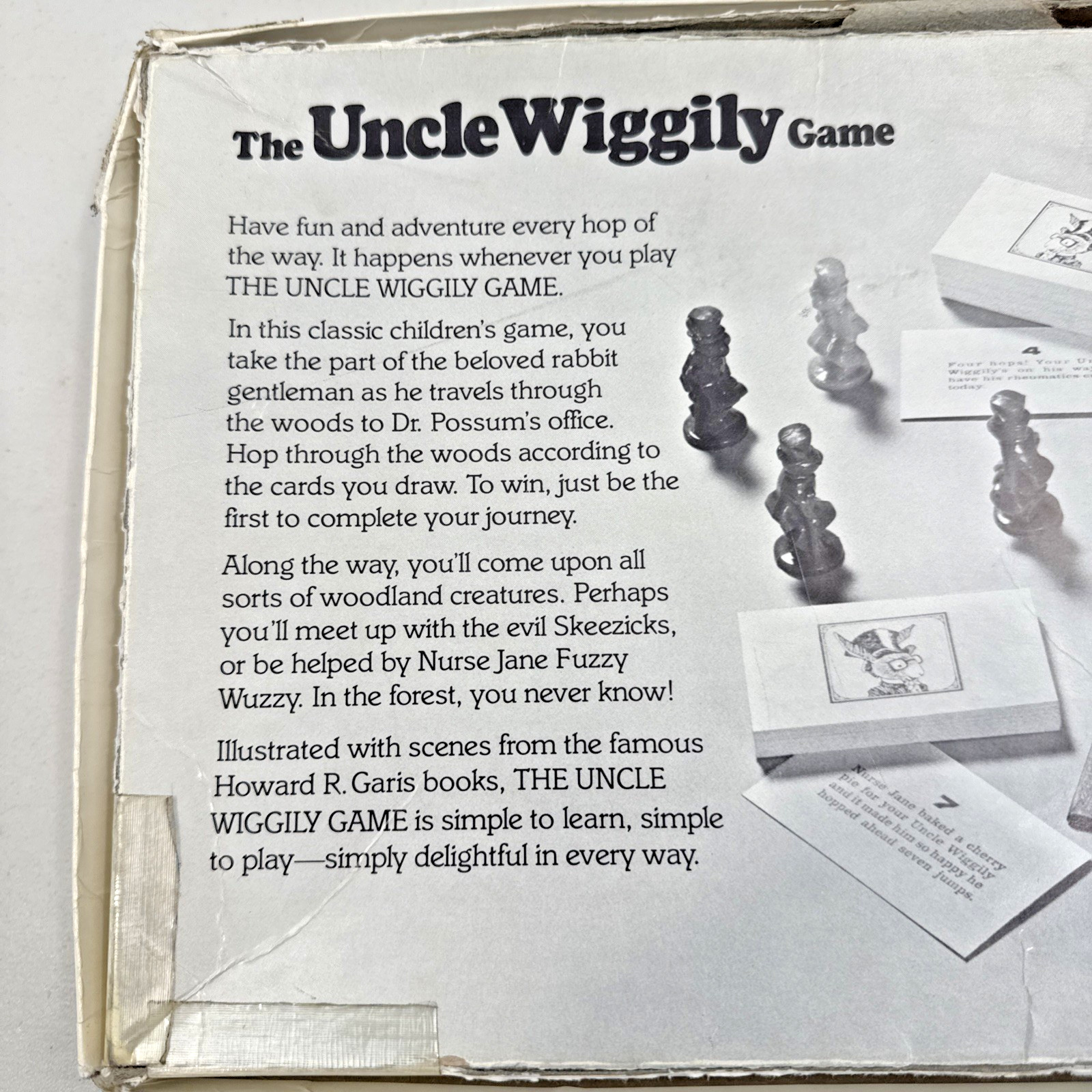 Vintage The Uncle Wiggly Board 1967 Pre-owned Classic Game