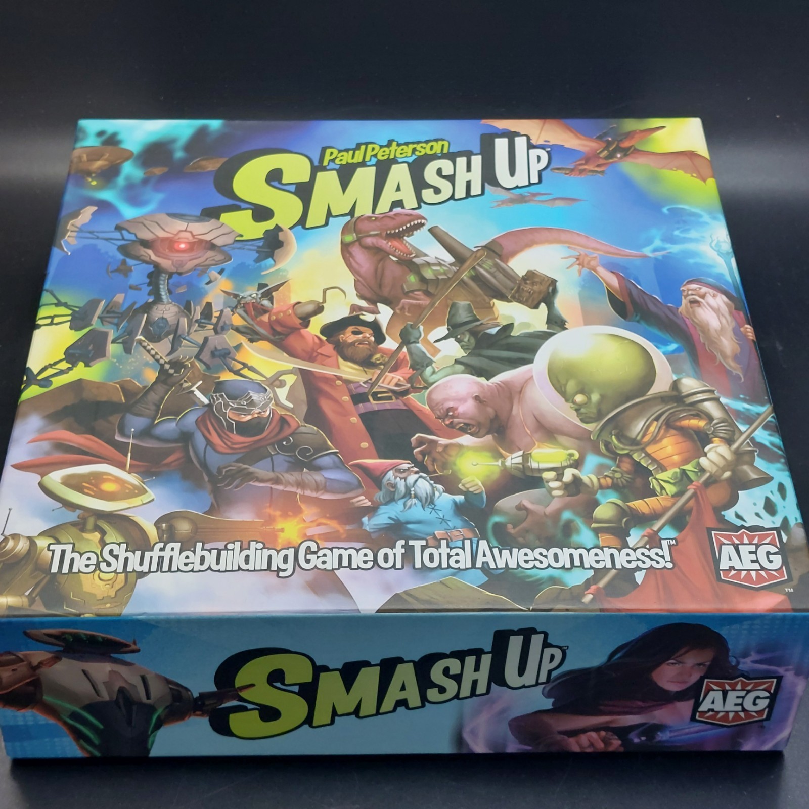 Smash Up Base Shufflebuilding Card Game AEG 5501 Complete 2012 Aliens Zombies