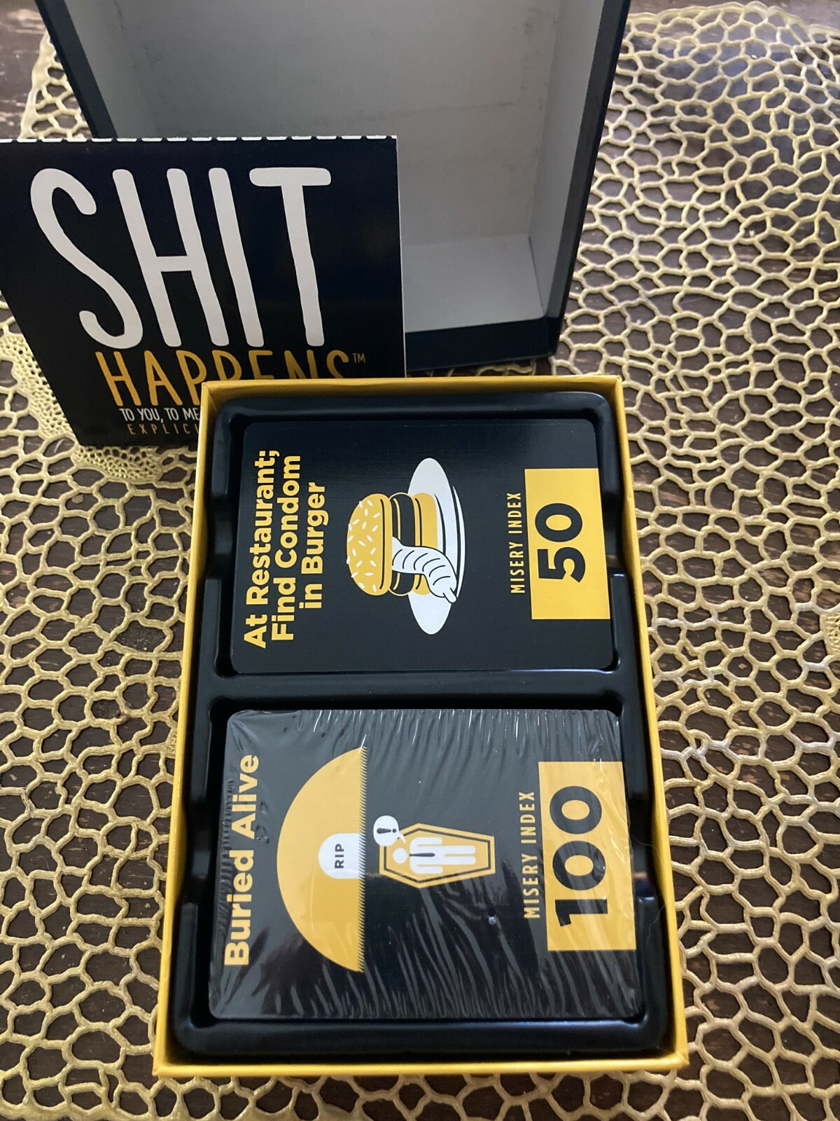 Sh!t Happens card game Adult Party Game18+ FUN! USED ONCE!