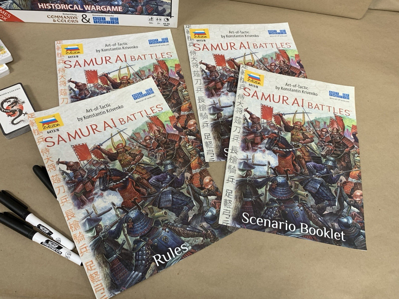 Samurai Battles Commands & Colors Art of Tactic Zvezda War Strategy Unpunched