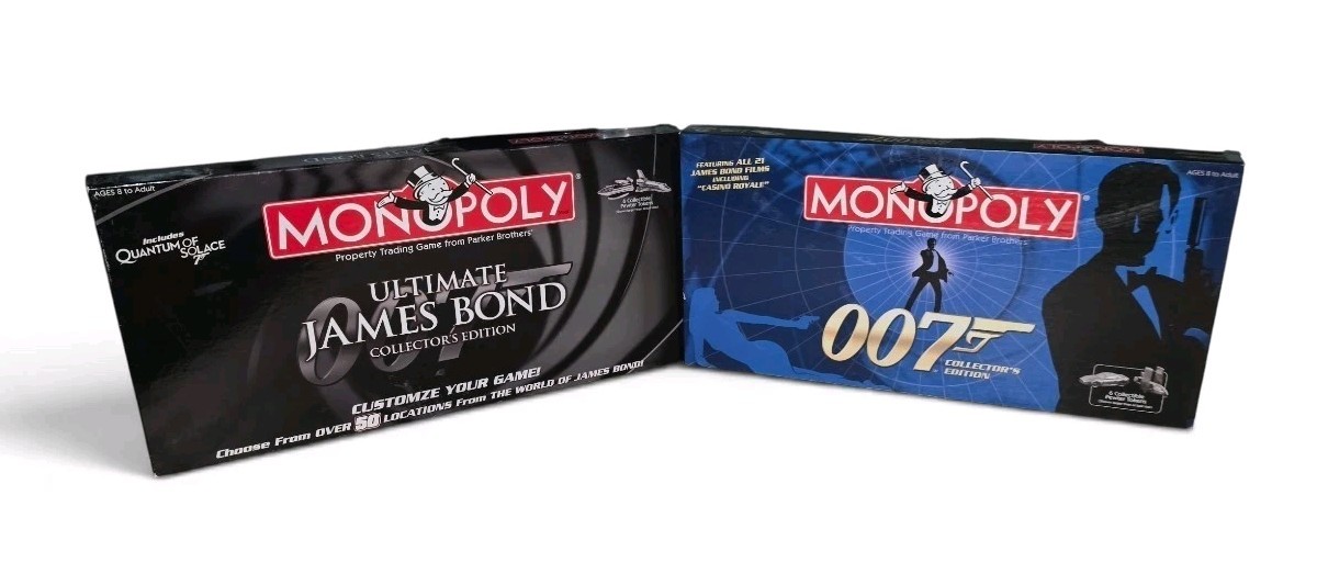 “Monopoly Ultimate James Bond Collector’s Edition” & 007 Collector’s Edition New