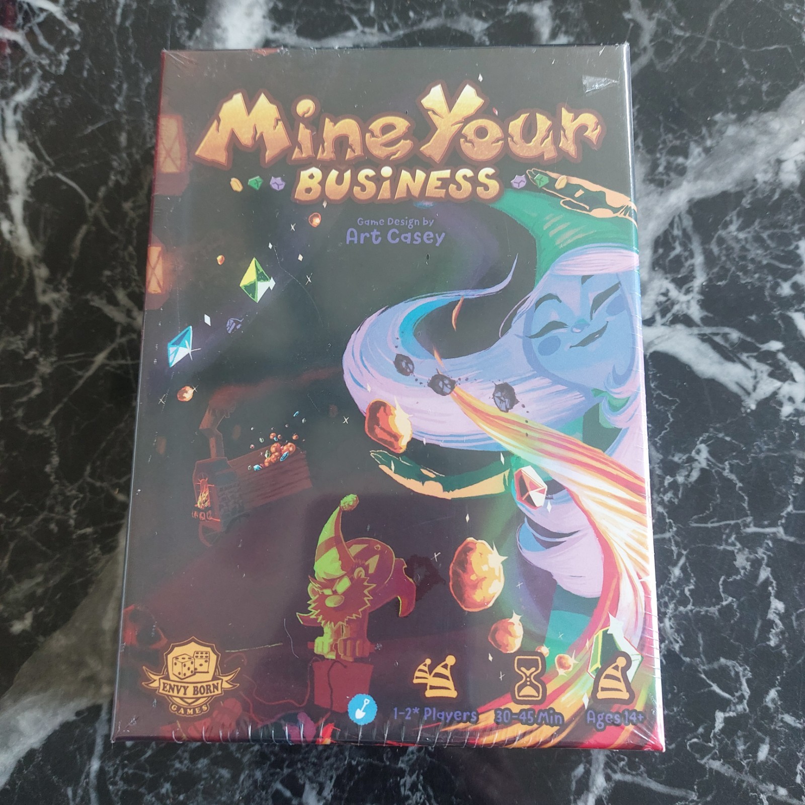 Mine Your Business Envy Born Games Card Puzzle Strategy Gnomes Goblin New Sealed