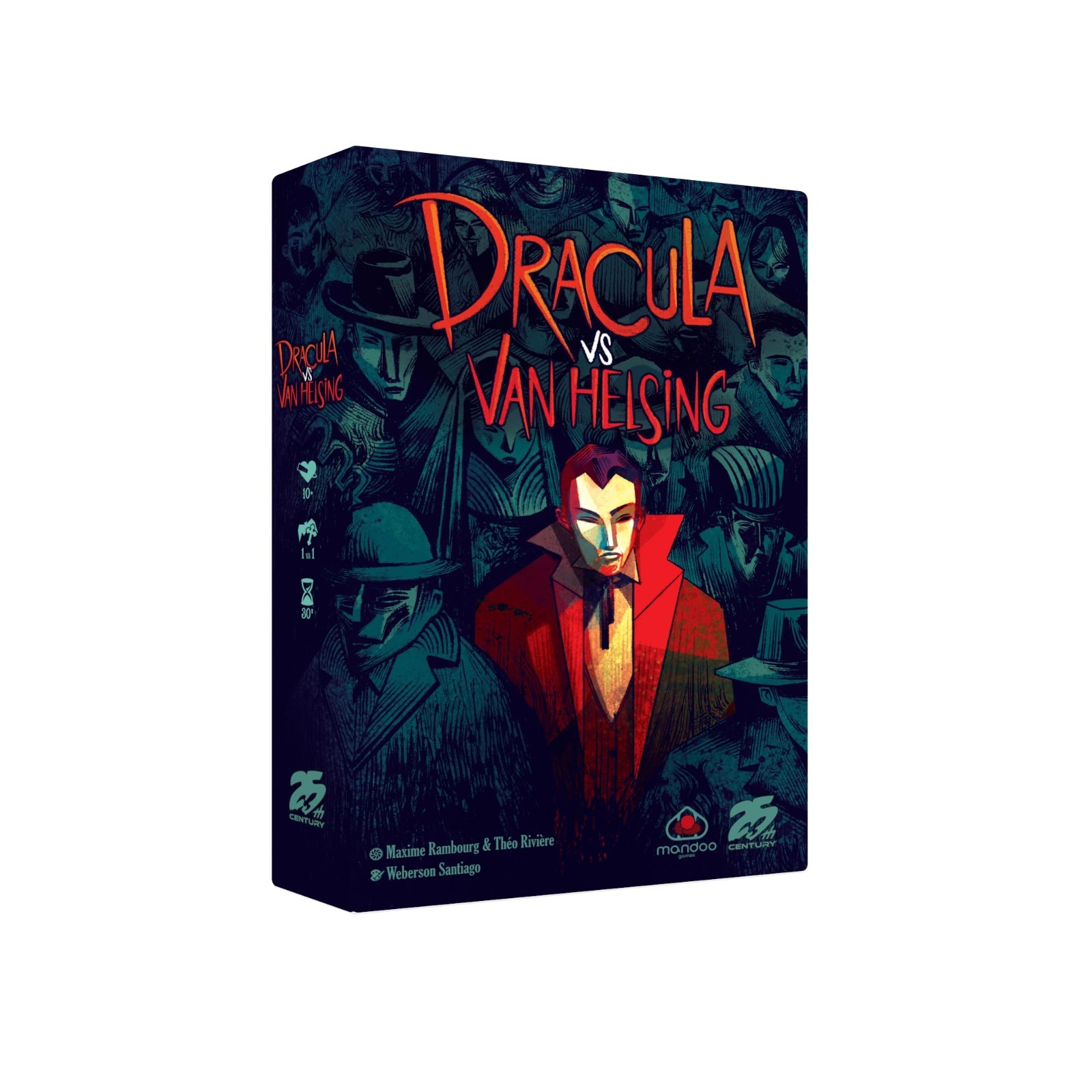Intense 2-Player Strategy Duel Card Game – Dracula vs Van Helsing, Gothic Horror