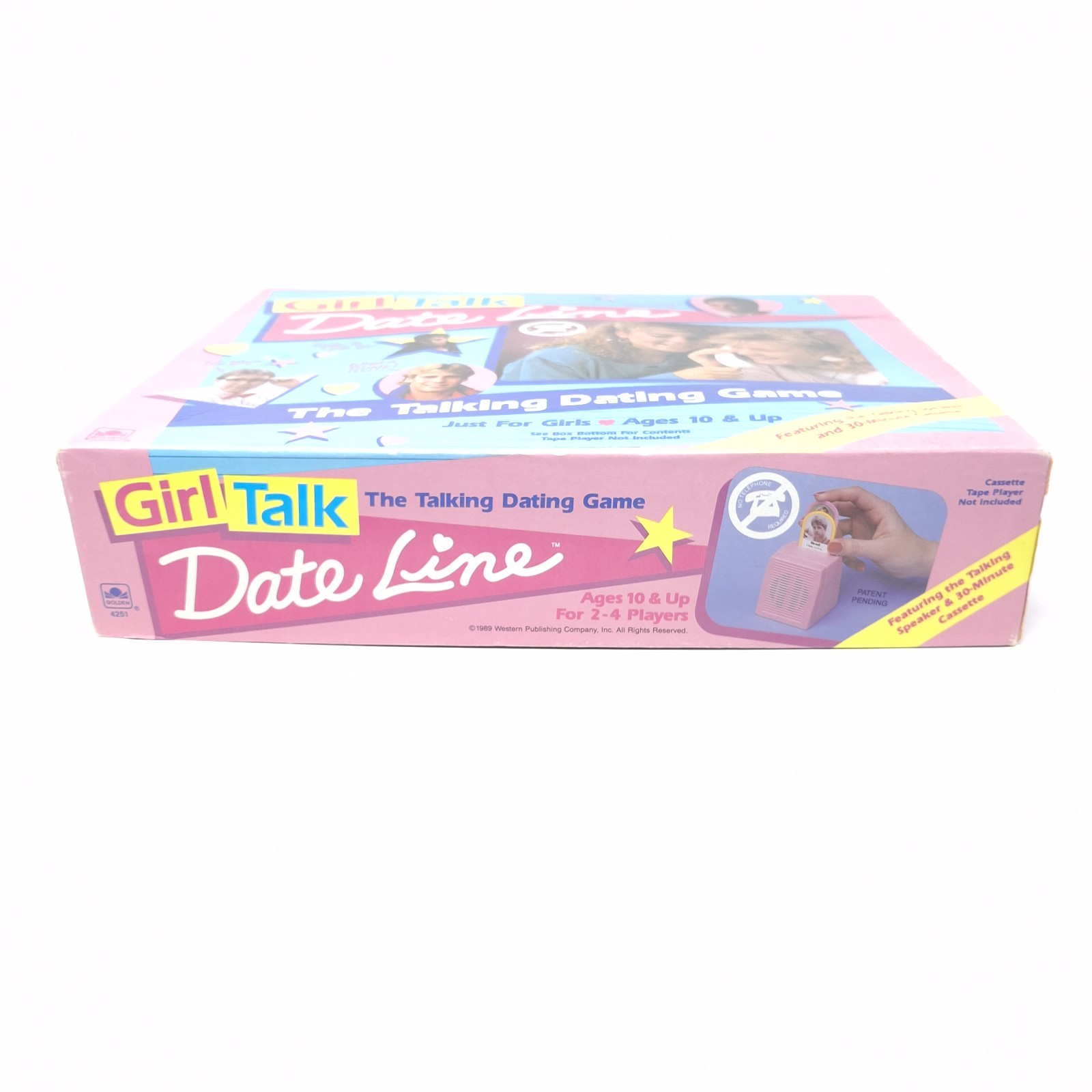 Golden 1989 Girl Talk Date Line The Talking Dating Game Complete w/ Cassette