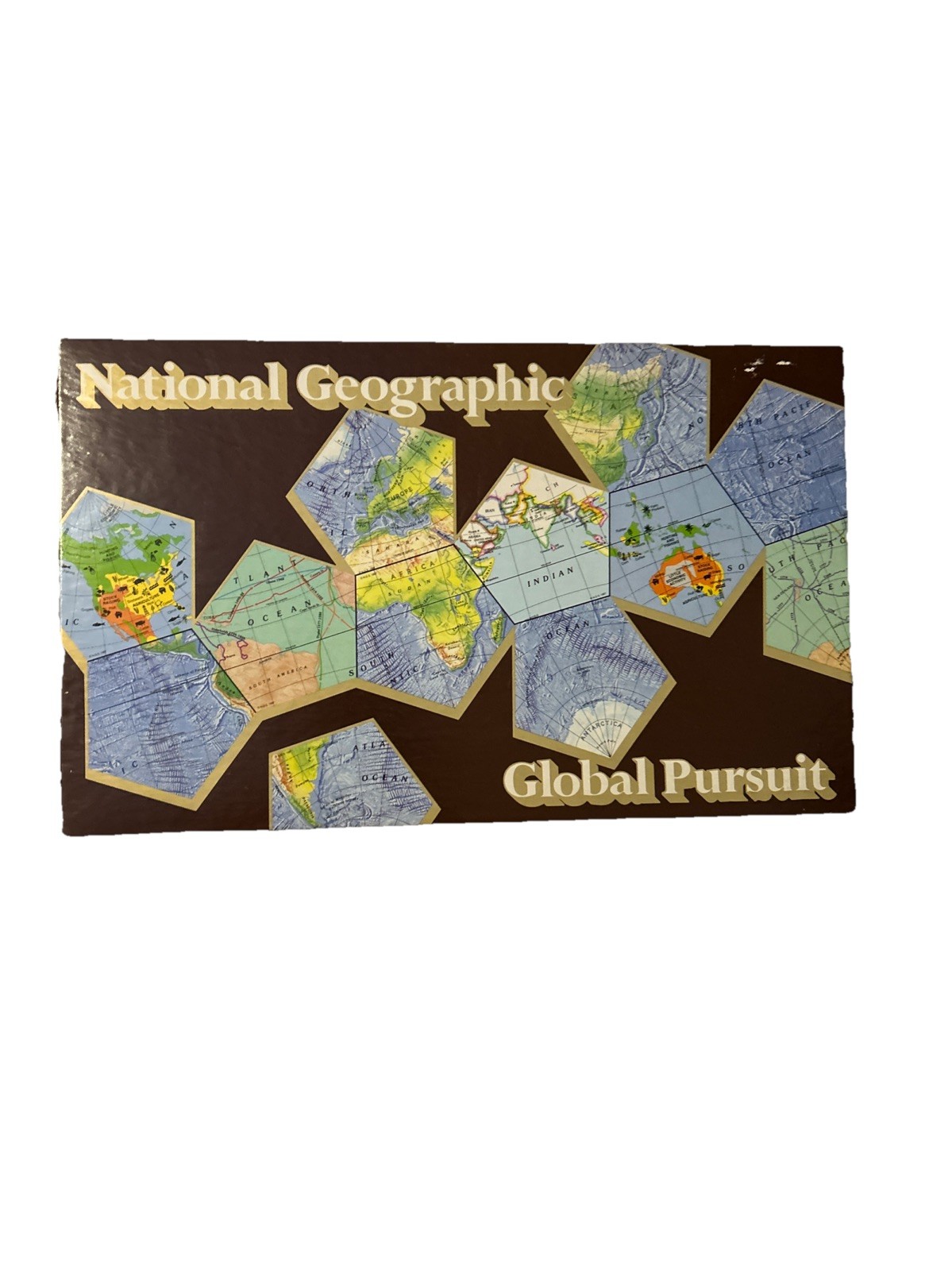 Vintage 1987 National Geographic Global Pursuit Board Game Complete EUC!!