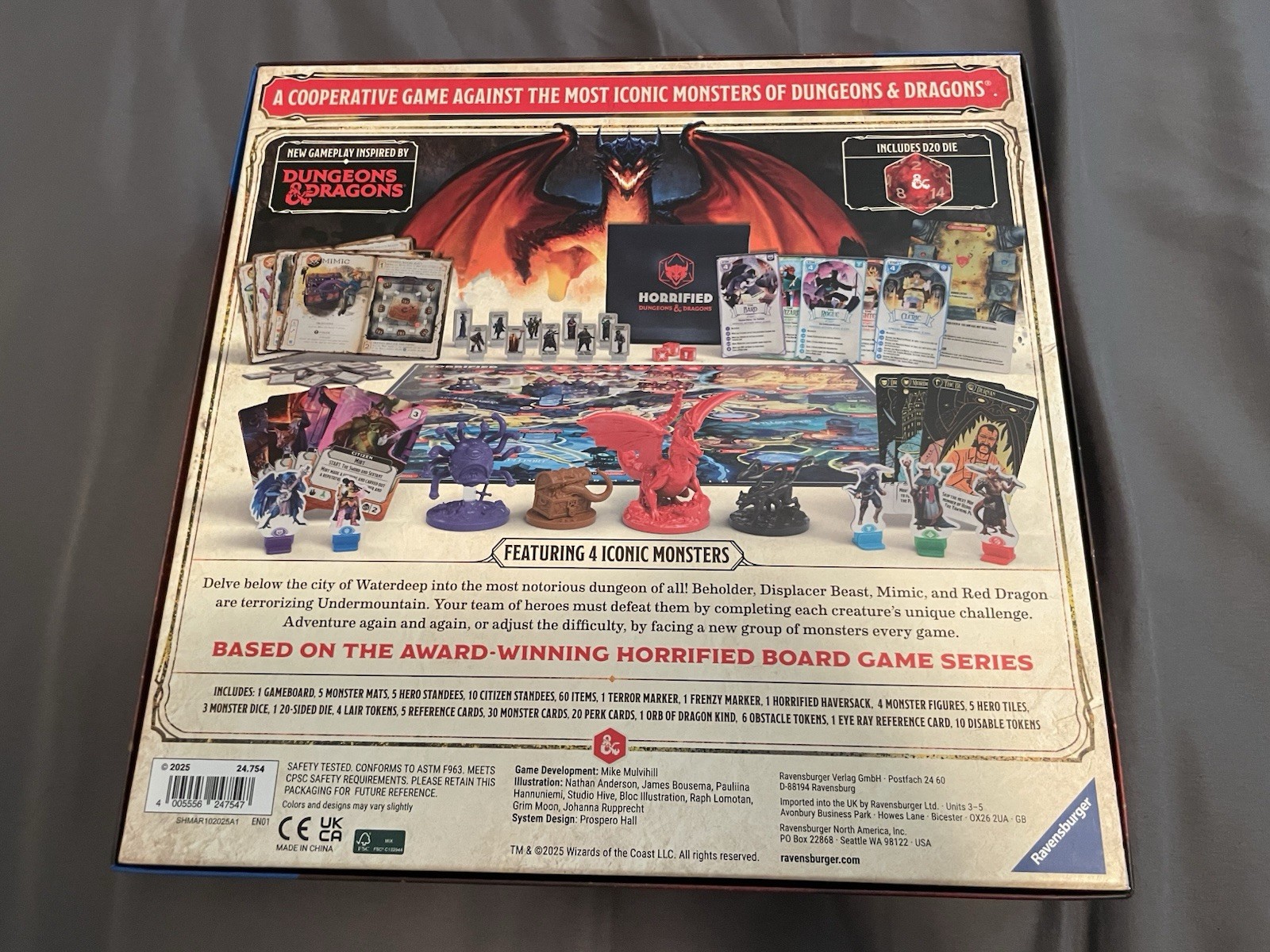 Ravensburger Horrified: Dungeons & Dragons Cooperative Board Game (Used)