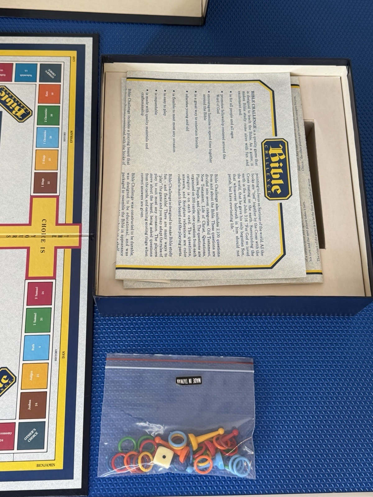 Vintage 1984 Bible Challenge Educational Christian Board Game James E Barineau