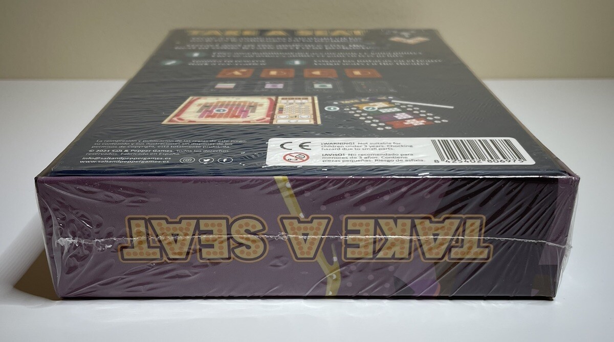 Take A Seat Board Game Salt & Pepper Games NIS