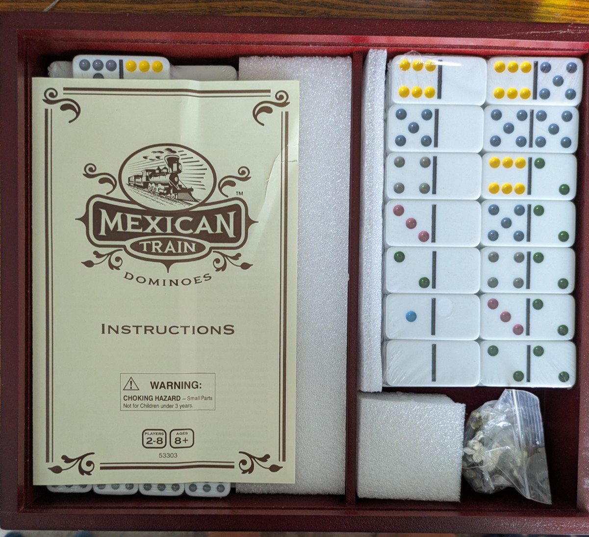 Mexican Train Dominoes – Fun table top game for families or parties