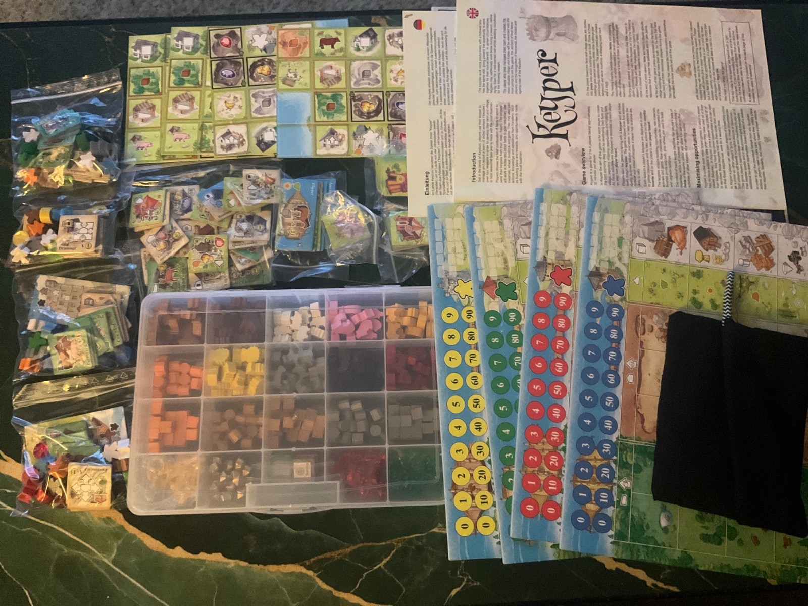 Keyper board game. Richard Breese, R&D Games. Complete played once.