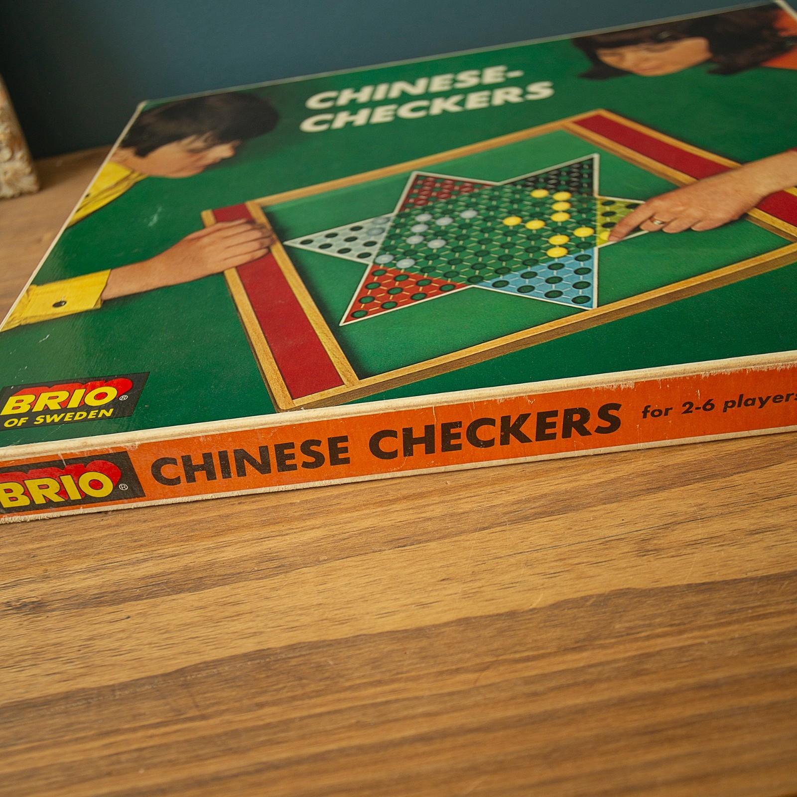 Vtg Chinese Checkers Brio of Sweden Kina Spelet Excellent Condition 1970s
