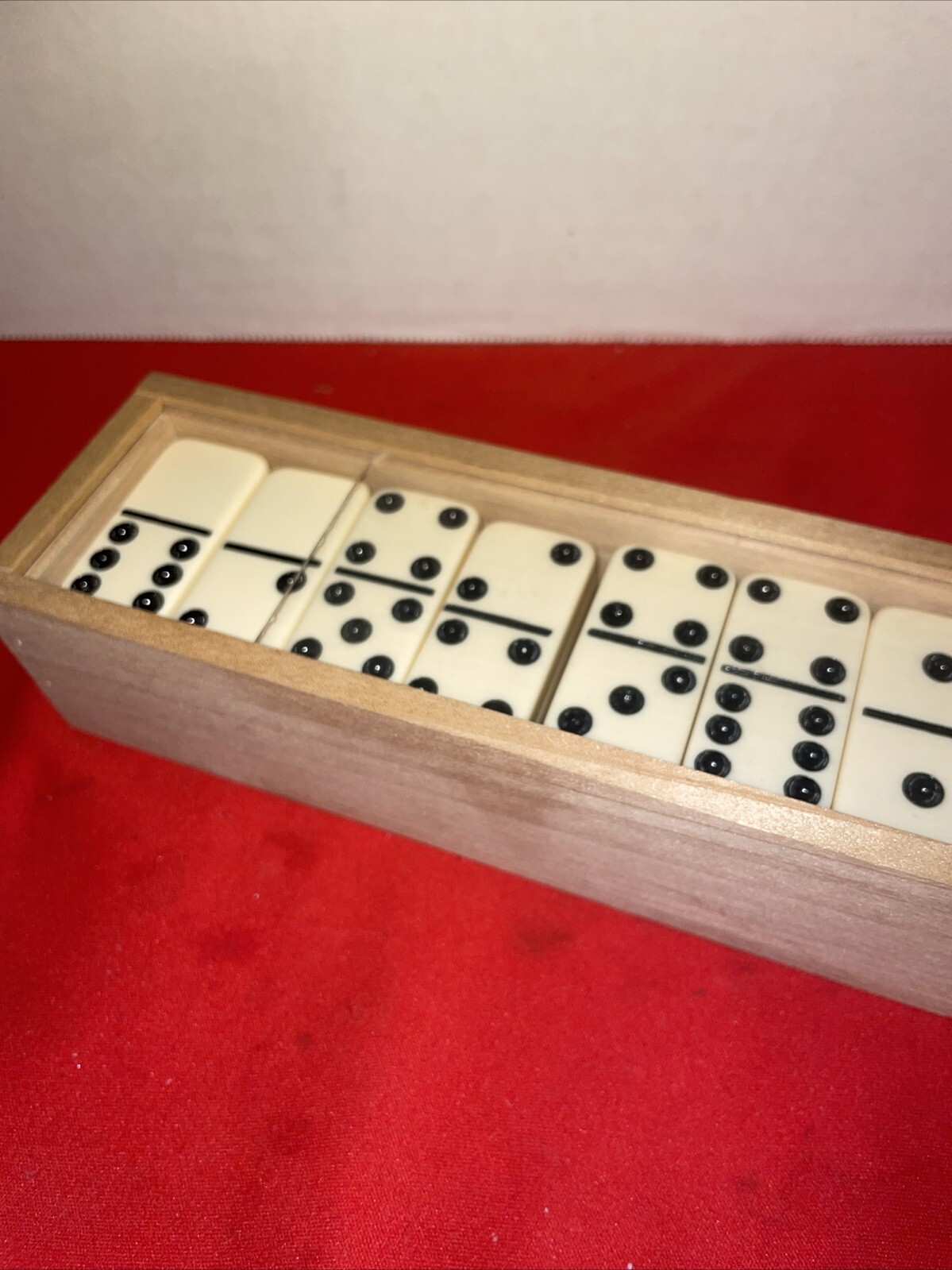 Dominoes Double 6 Six Professional Size Ivory Color Tile