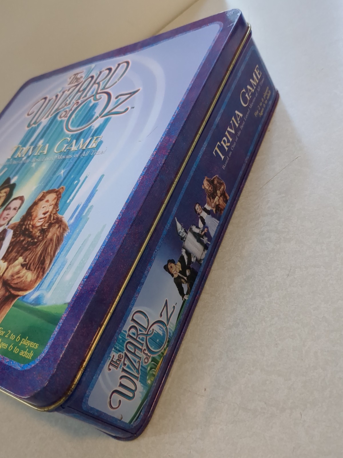 Wizard of Oz Trivia Game Complete Pressman 1999 Tin