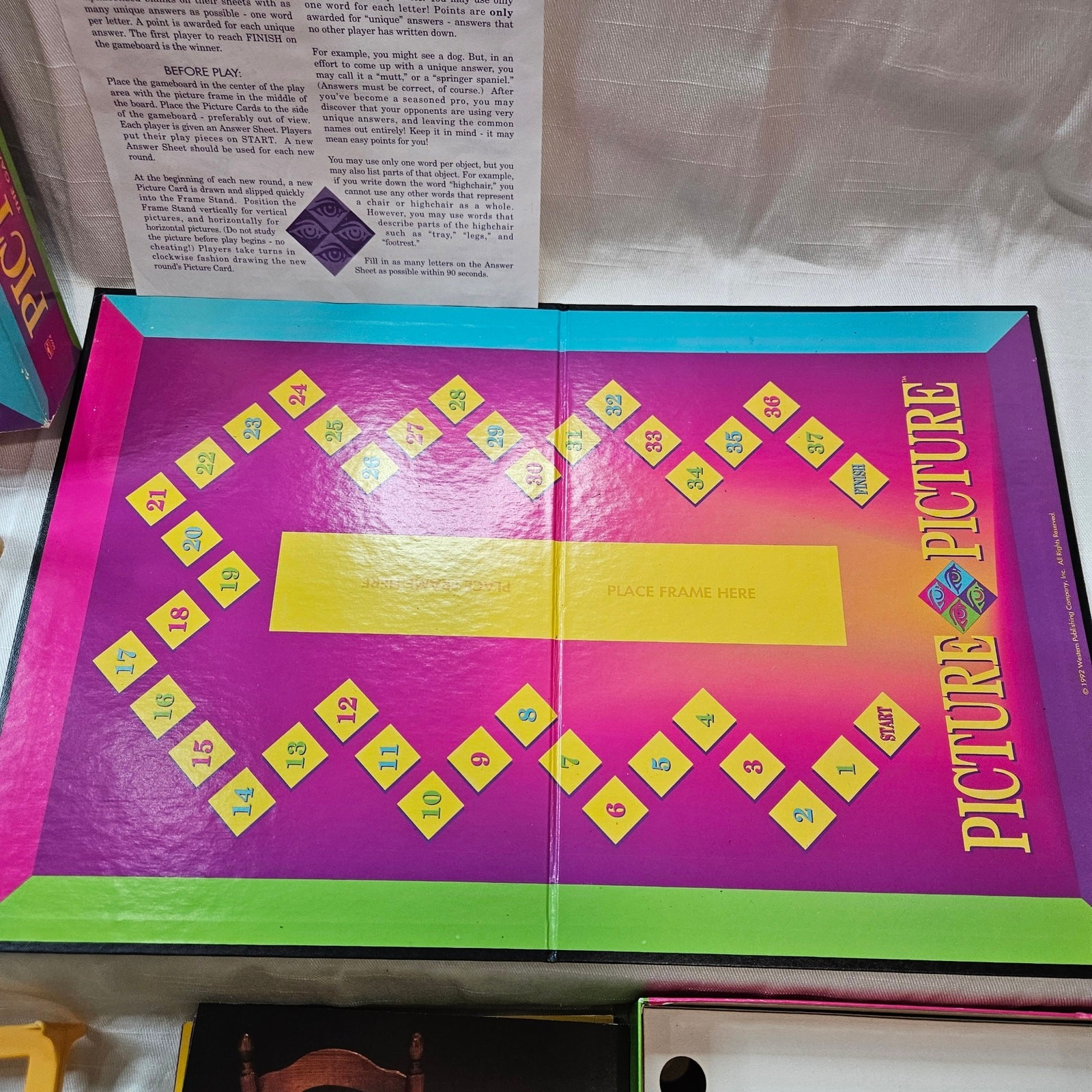 Vintage 1992 Picture Picture Board Game by Golden- Complete Game