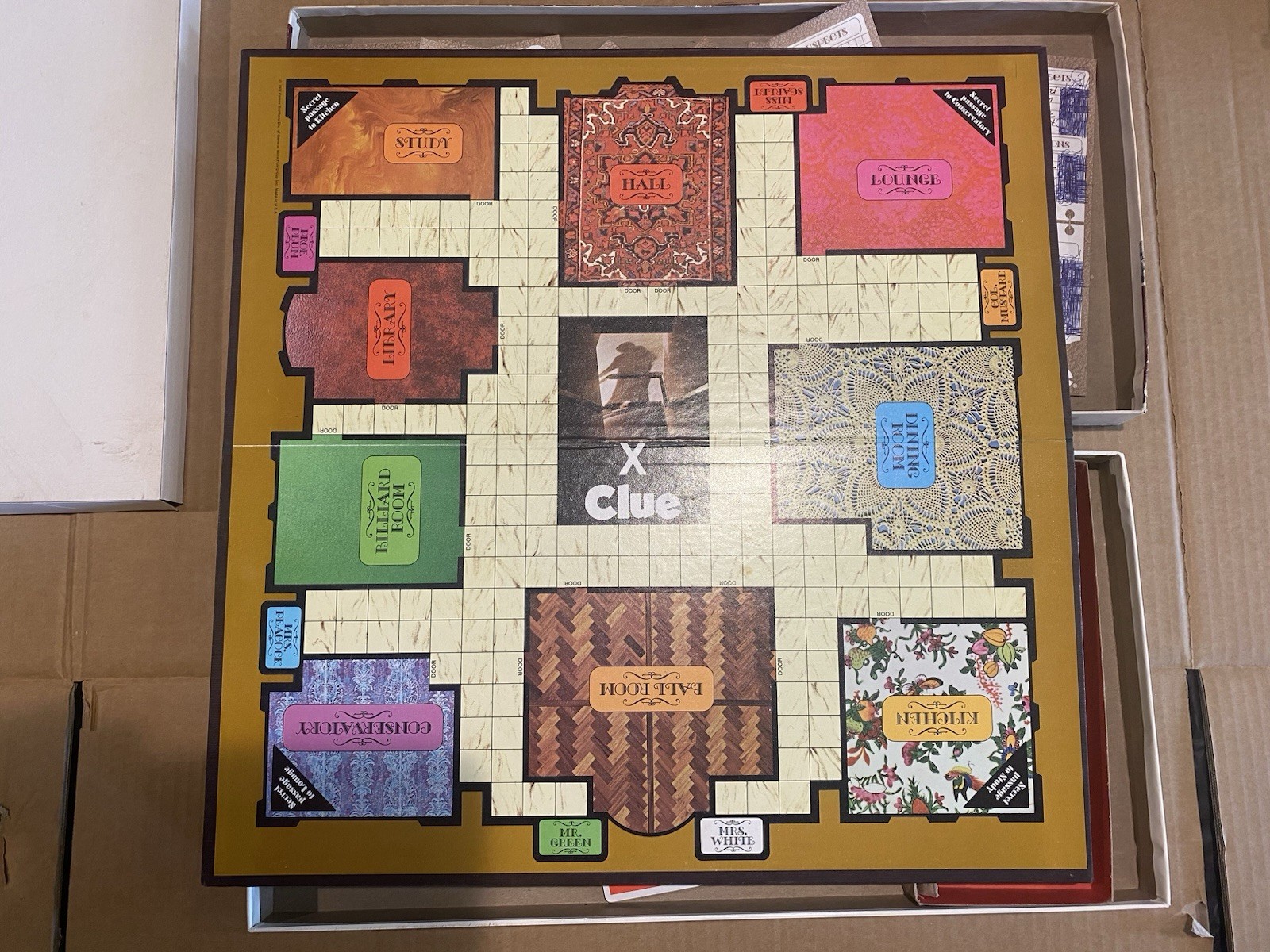 Vintage 1972 Clue Detective Board Game Complete Parker Brothers No. 45