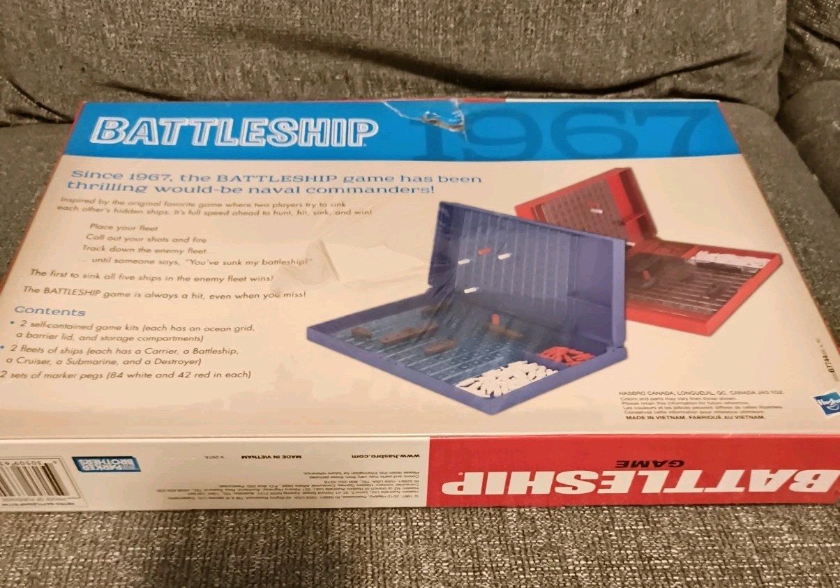 Battleship 1967 Retro Series Hasbro New Factory Sealed