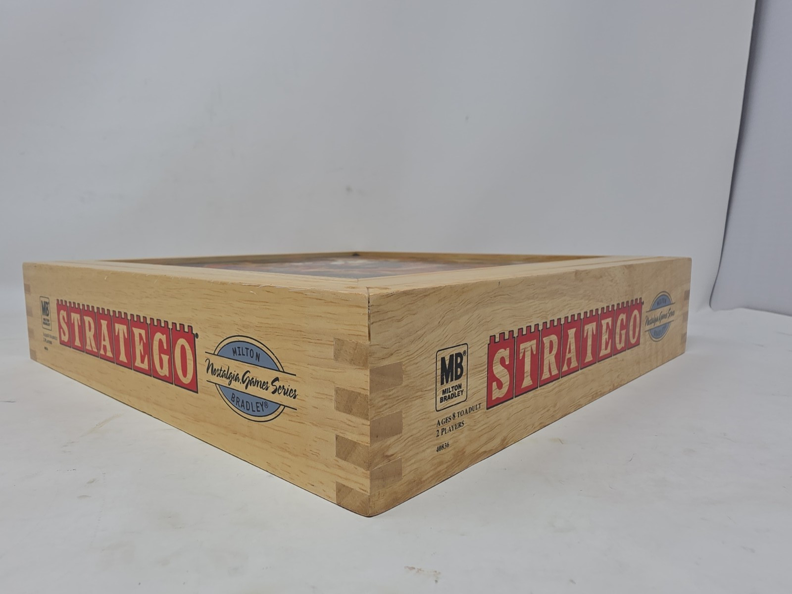 Stratego Nostalgia Series Wooden Box Board Game 2002 Milton Bradley – Complete