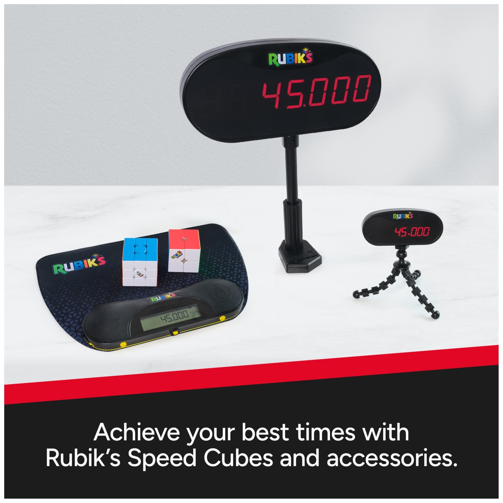 Rubik s Cube Speed Timer Mat Ergonomic Display Competitive Speedcubing Device