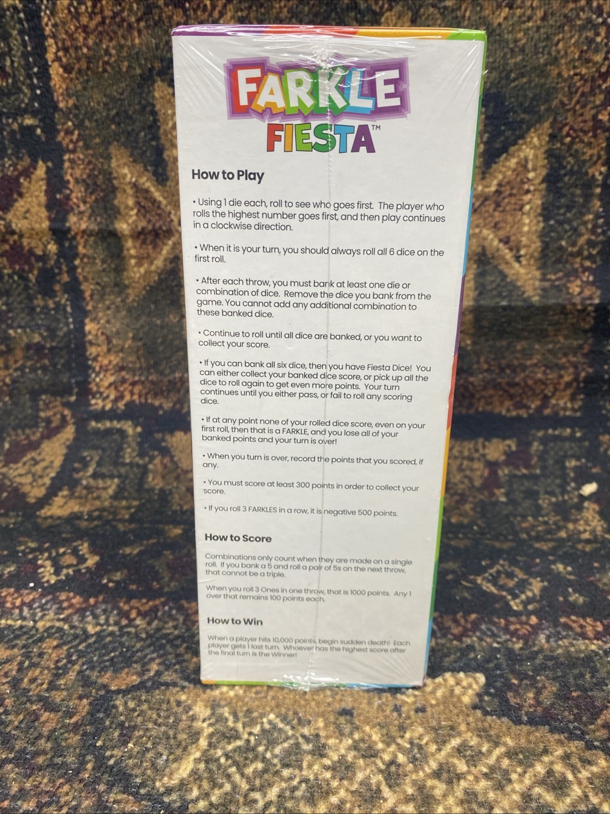 Farkle Fiesta Classic Dice Game – New/Sealed – Regal Games 2022 316