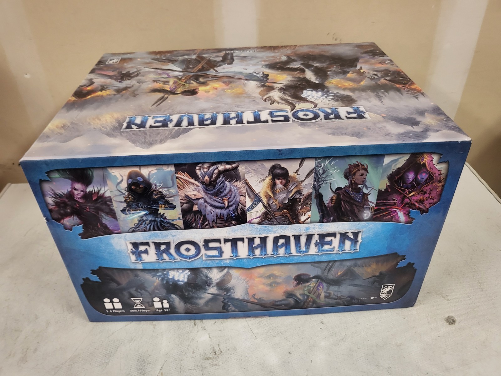 Cephalofair Games Frosthaven Fantasy Board Game, 1-4 Players, Ages 14+ Open Box