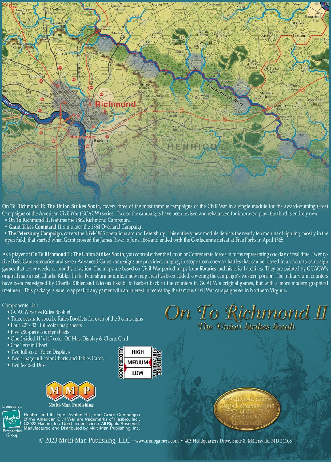 Multiman Wargames On to Richmond II: The Union Strikes South NISW Fast Shipping
