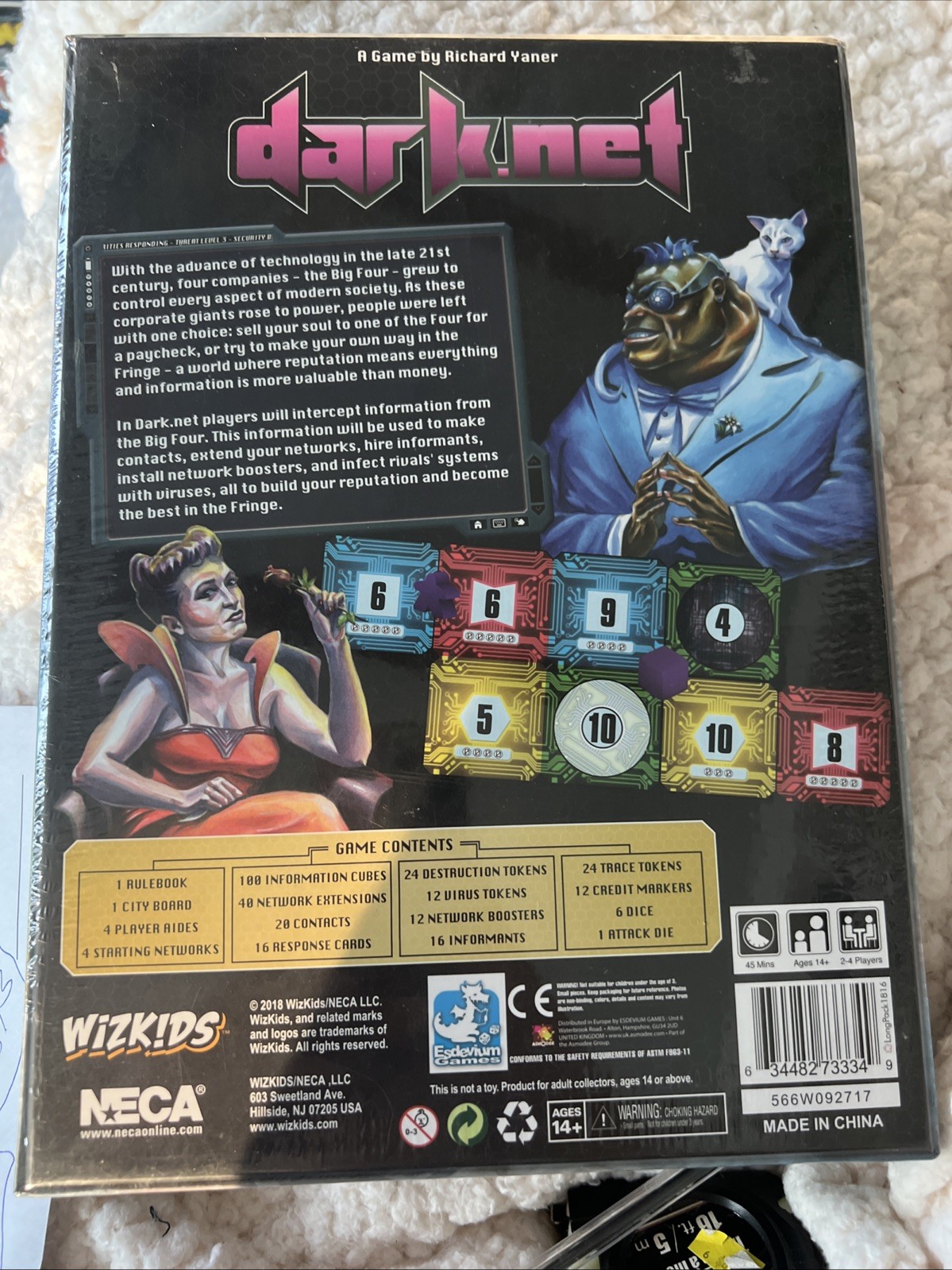 NEW Factory Sealed Dark.net Board Game by NECA Fantasy