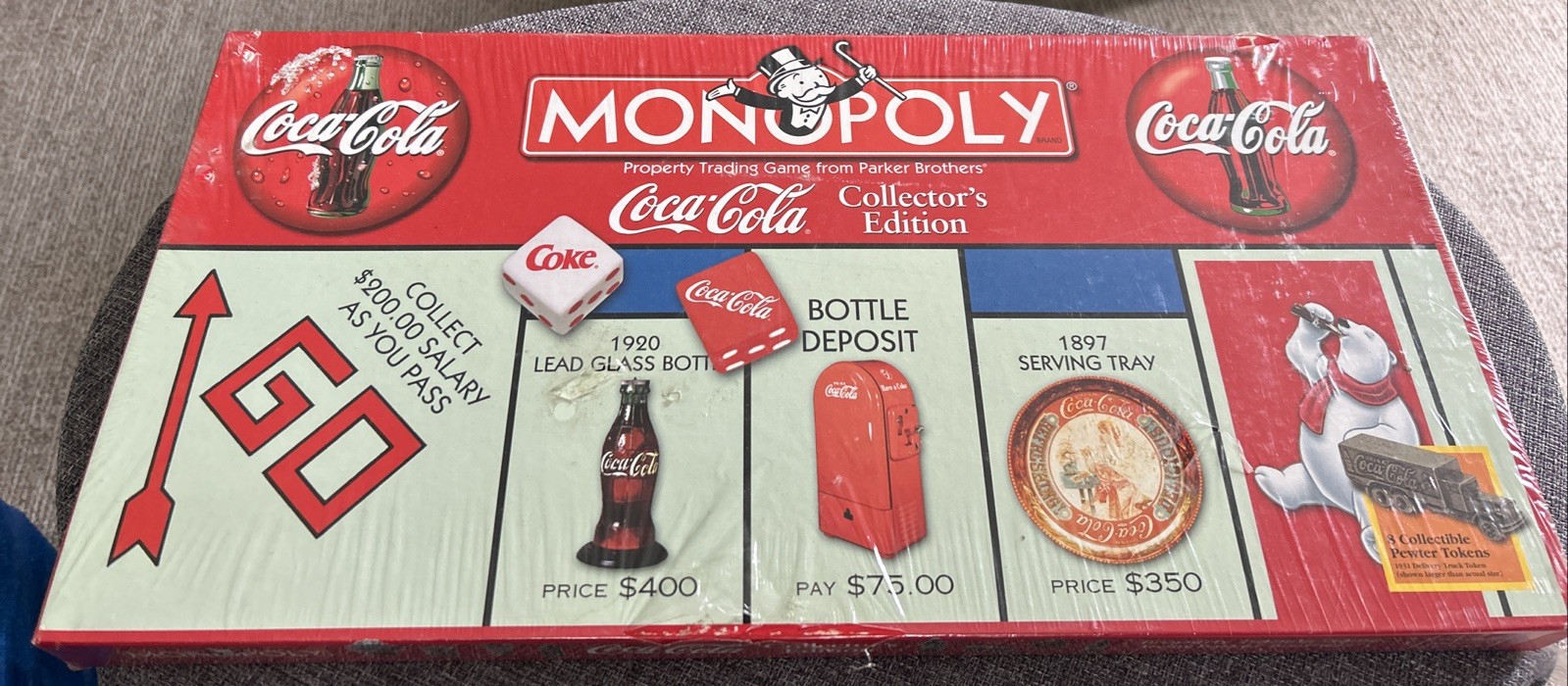 Coca-Cola Monopoly Collectors Edition Board Game Vintage 1999 Coke New Sealed