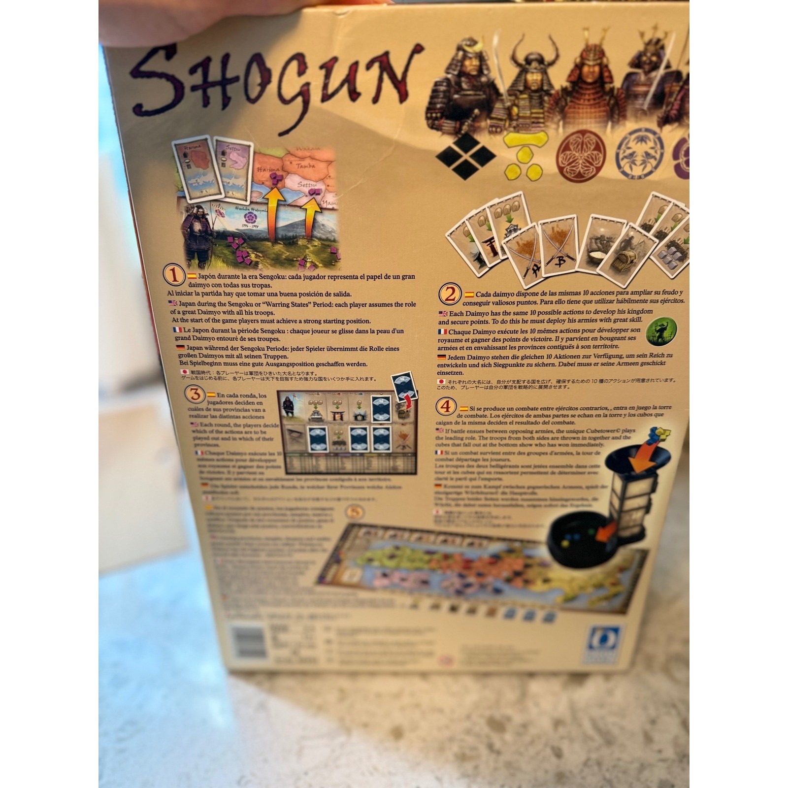 Shogun Board Game Queen Games Dirk Henn Samurai Strategy Multilingual Edition