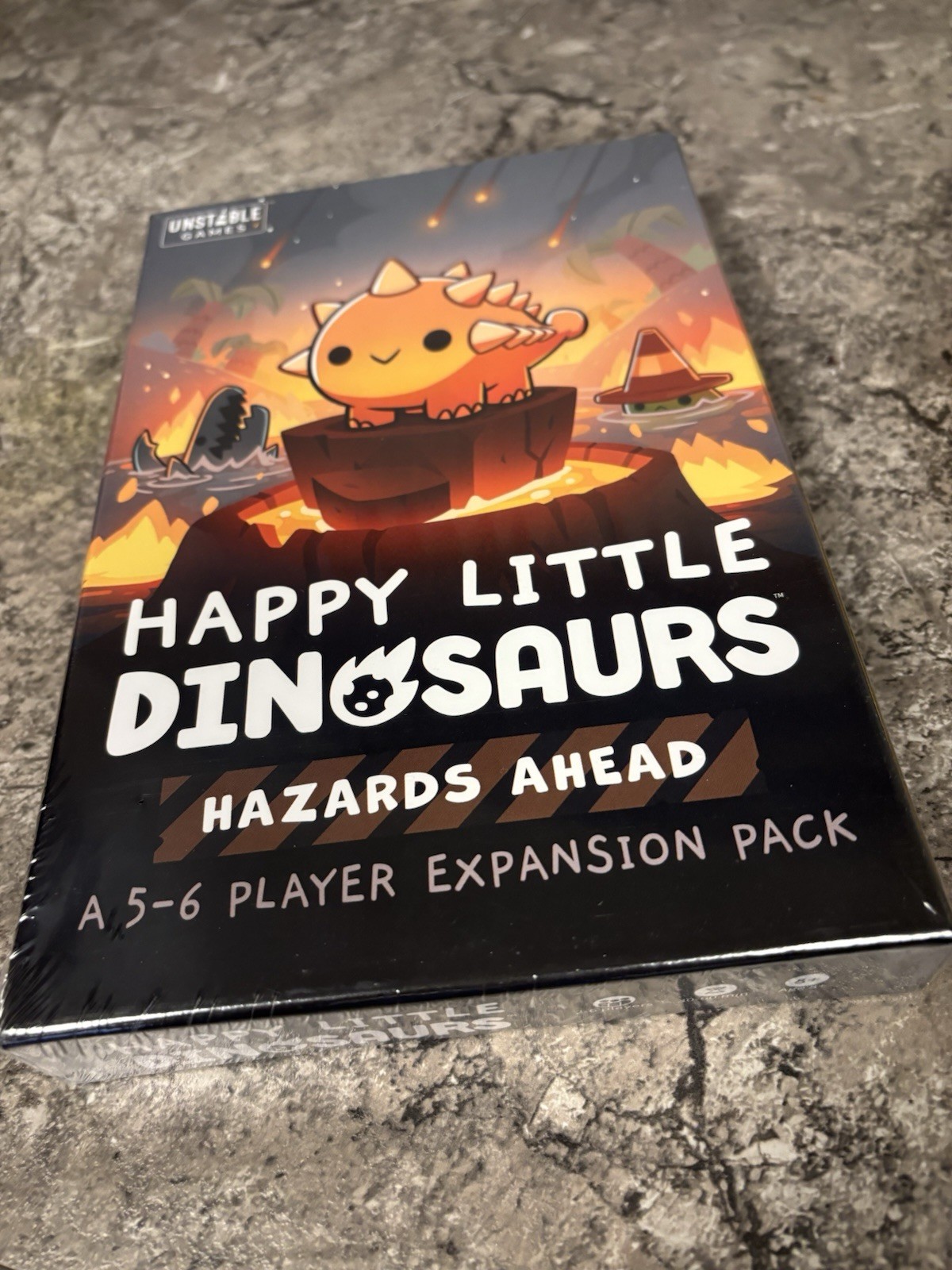Happy Little Dinosaurs Hazards Ahead Expansion Game for Tabletop Gameplay
