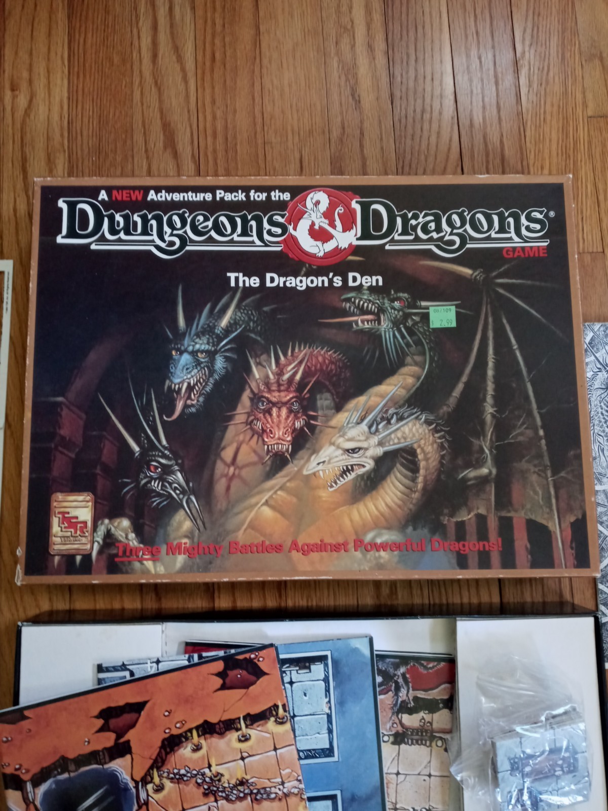 VINTAGE DUNGEONS AND DRAGONS BOARD GAME – THE DRAGONS DEN | TSR 1073 | 1992 |