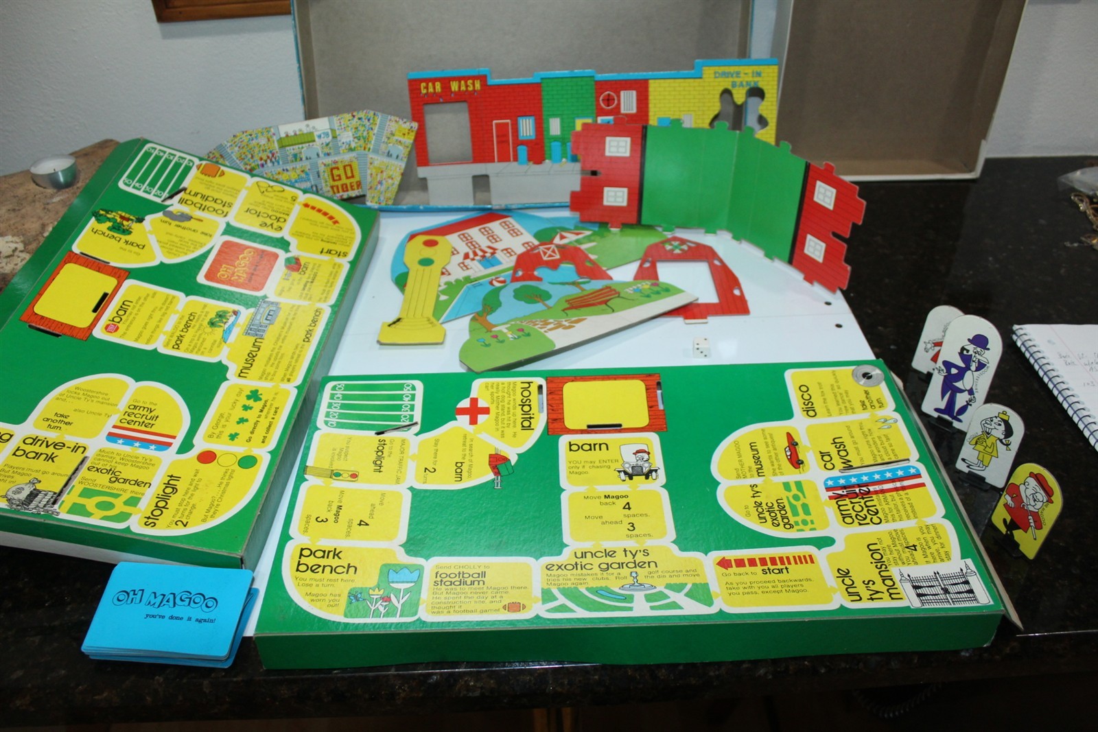 Vintage Mr. Magoo Board Game by Warren In Original Box TV Cartoon Character