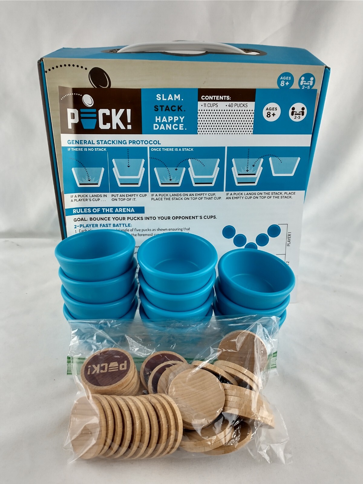 Puck! Marbles Brain Workshop Slam Stack Party Game 100% Complete Unused 🏒