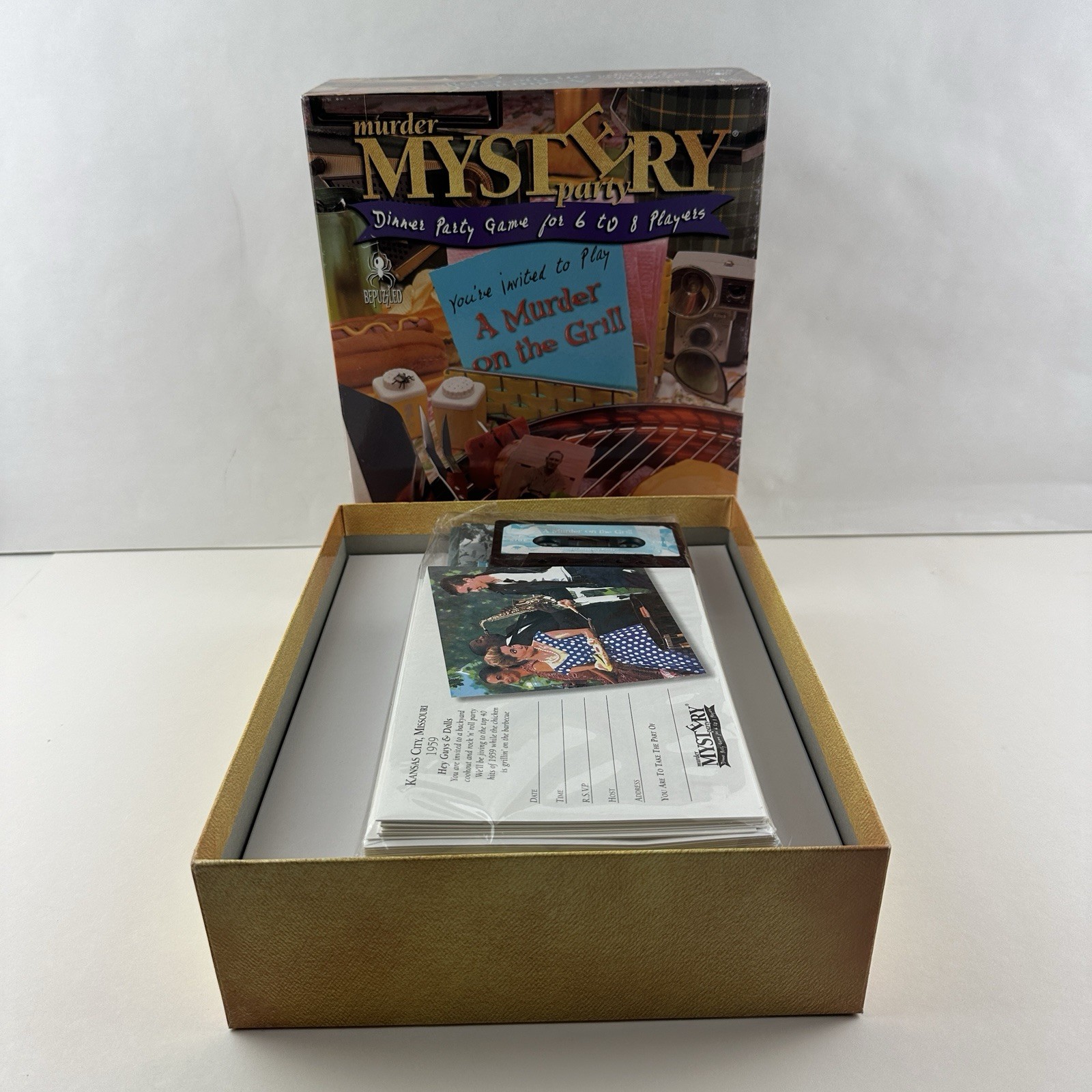 Murder Mystery A Murder on the Grill Dinner Party Game New Open Box