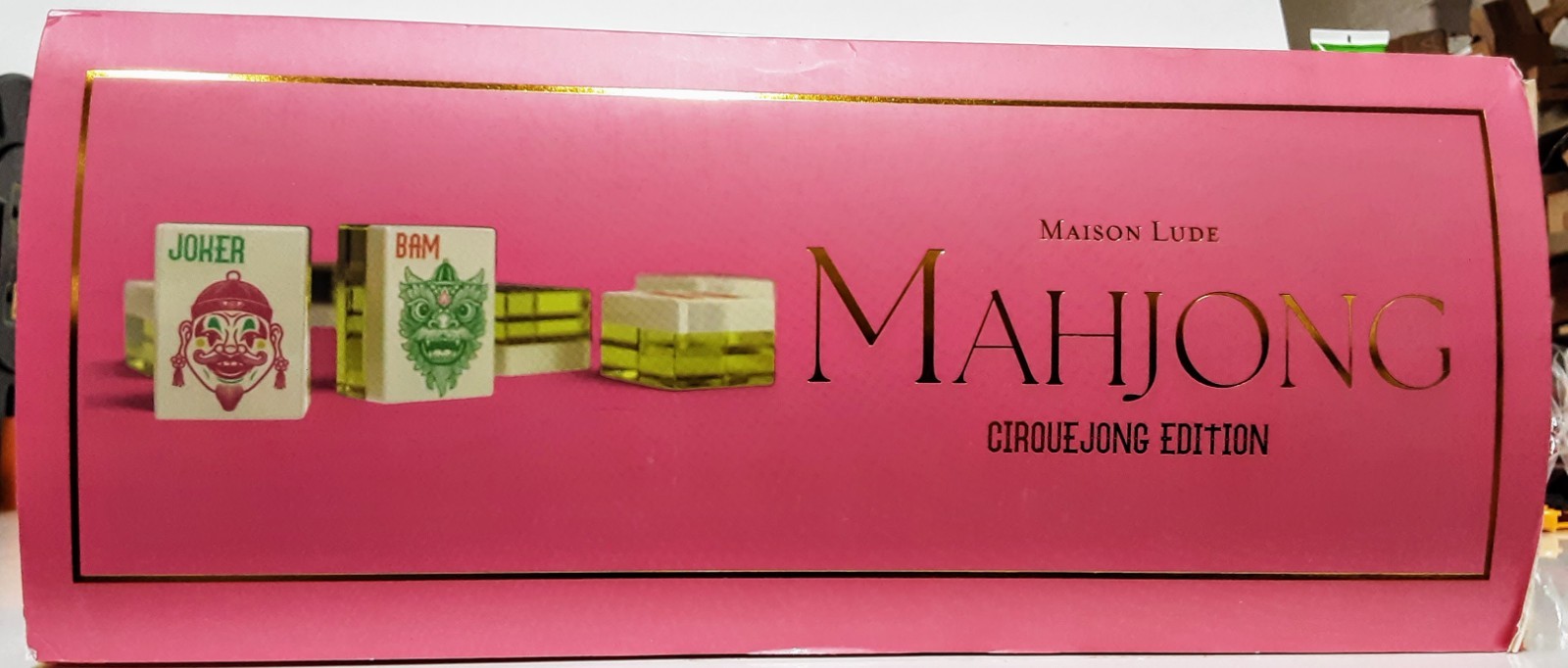 Maison Lude Mahjong Cirquejong Edition 160 Tiles Premium Leather Carrying Case