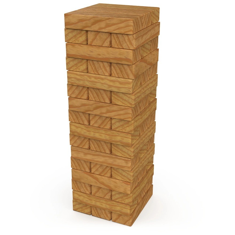 Colorful Wooden Stacking Tower Game for Kids Ages 5 and Up Fun Family Party