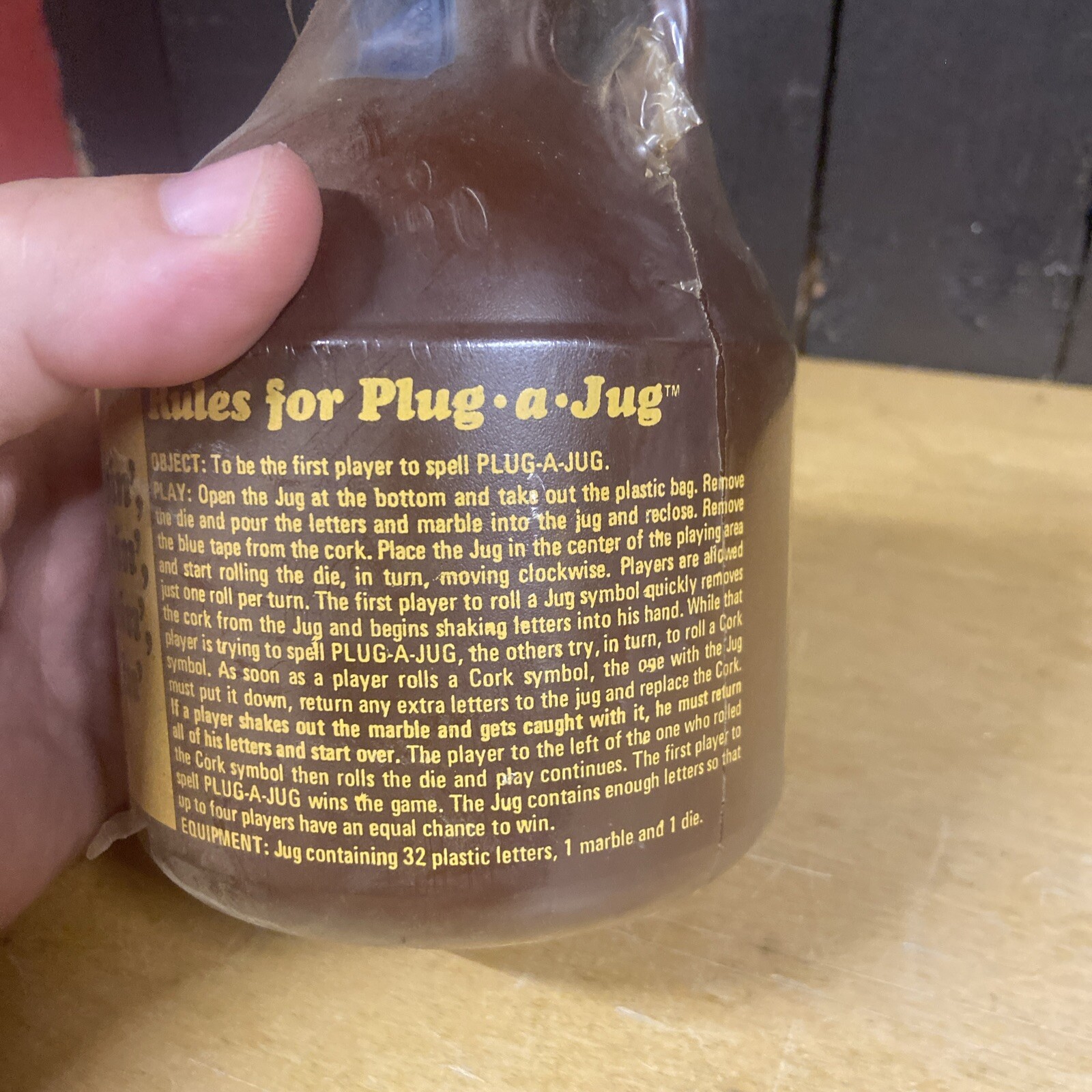 Vintage 1969 Parker Brothers PLUG-A-JUG Game #18 New Old Stock Complete NOS