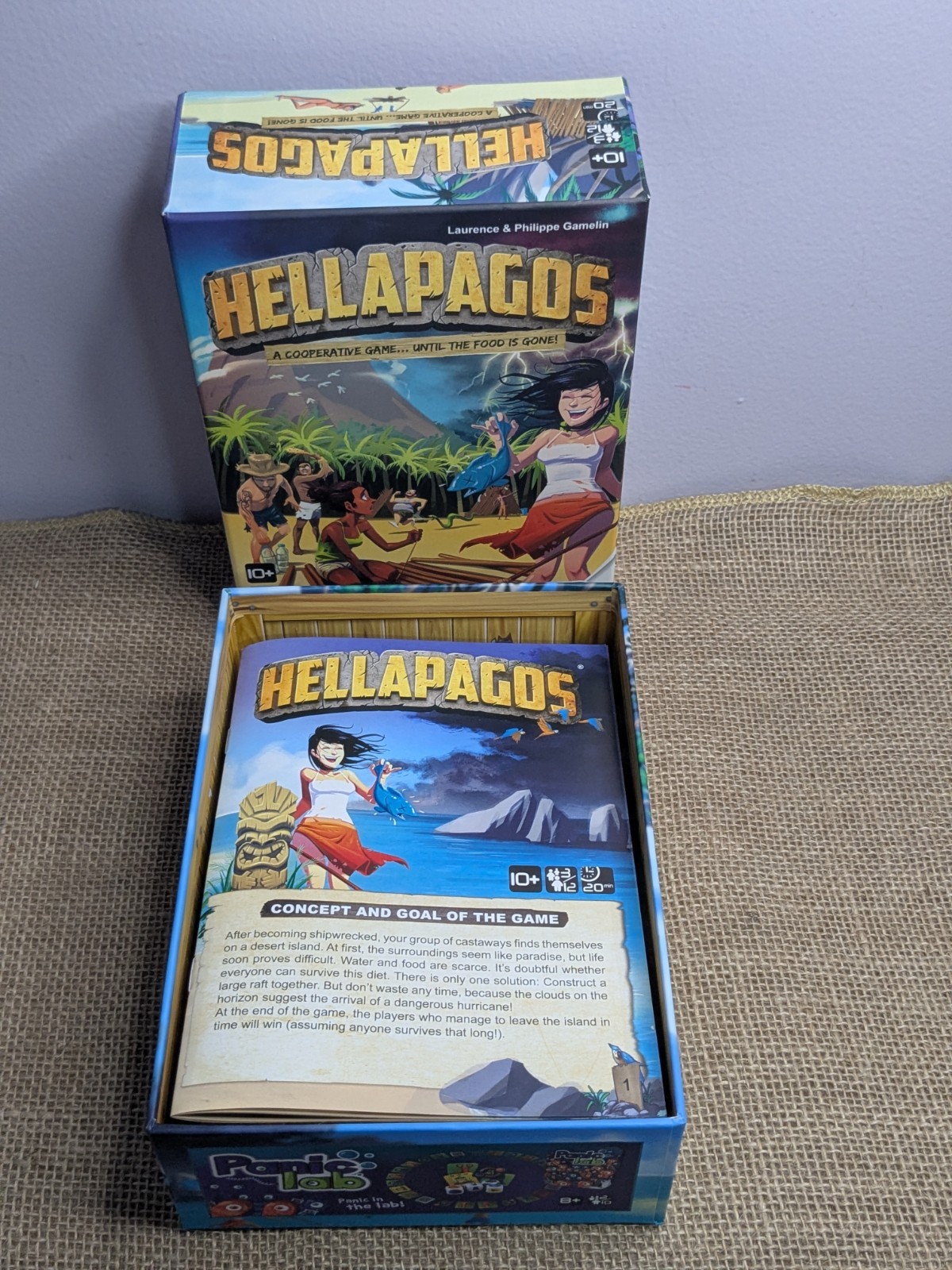 New Hellapagos Board Game by Laurence & Philippe Gamelin CO OP Family Survival