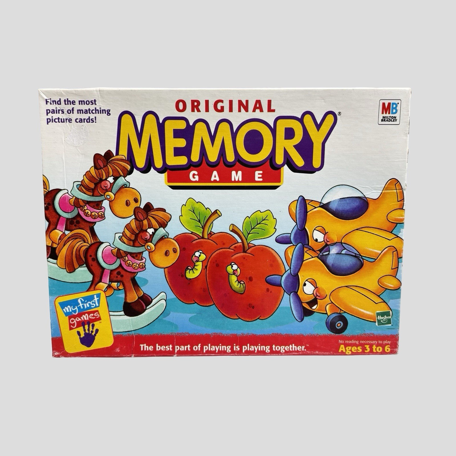 Original Memory Game Board Game Milton Bradley 1999 Vintage COMPLETE