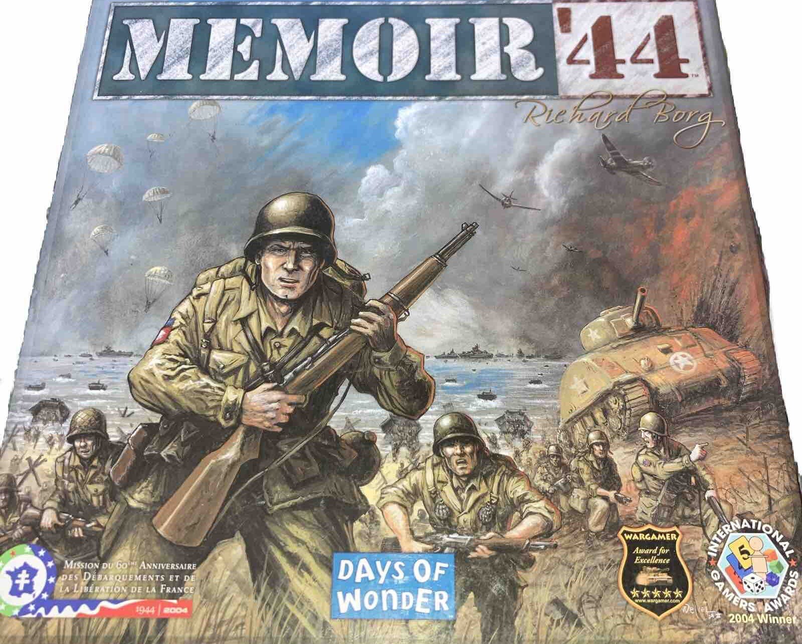 Memoir ’44 Board Game WWII Base game Days of Wonder Complete Army Game Wargamer