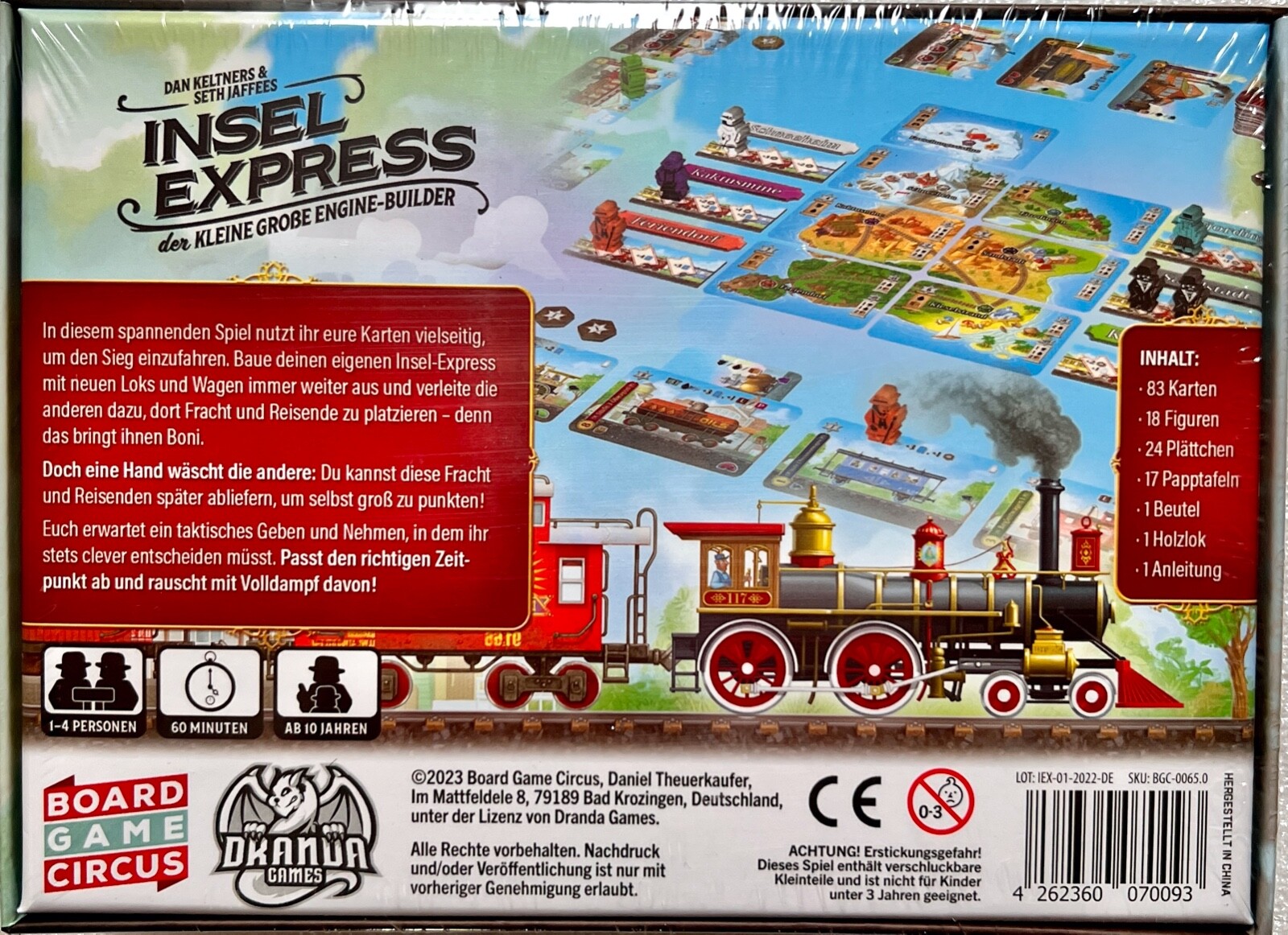 Island Express Deluxe Board Game Circus Card Game Family Game Connoisseur Game
